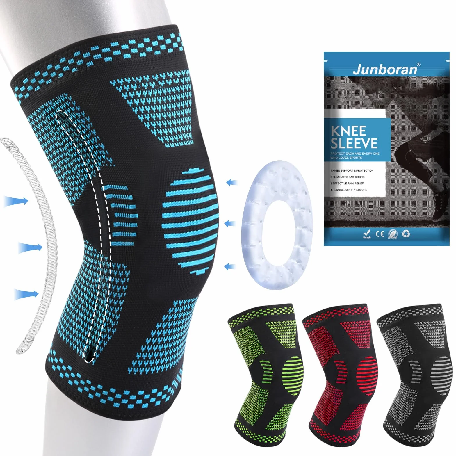 Genouillère médicale sport pour arthrose genou, attelle rotulienne ligamentaire hommes femmes