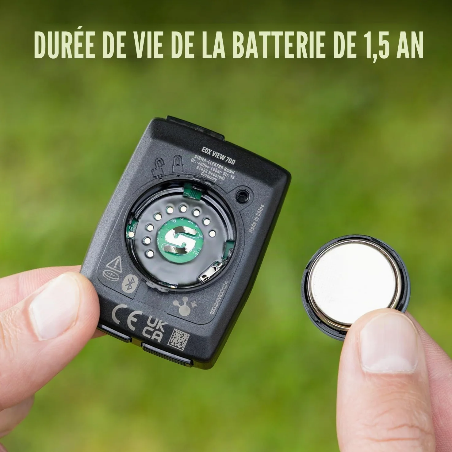 SIGMA EOX View 700 | pour vélo électrique avec Over CLAMP Butler Inclus | Compteur de vélo étanche pour vélo électrique | Compatible avec l'application gratuite EOX