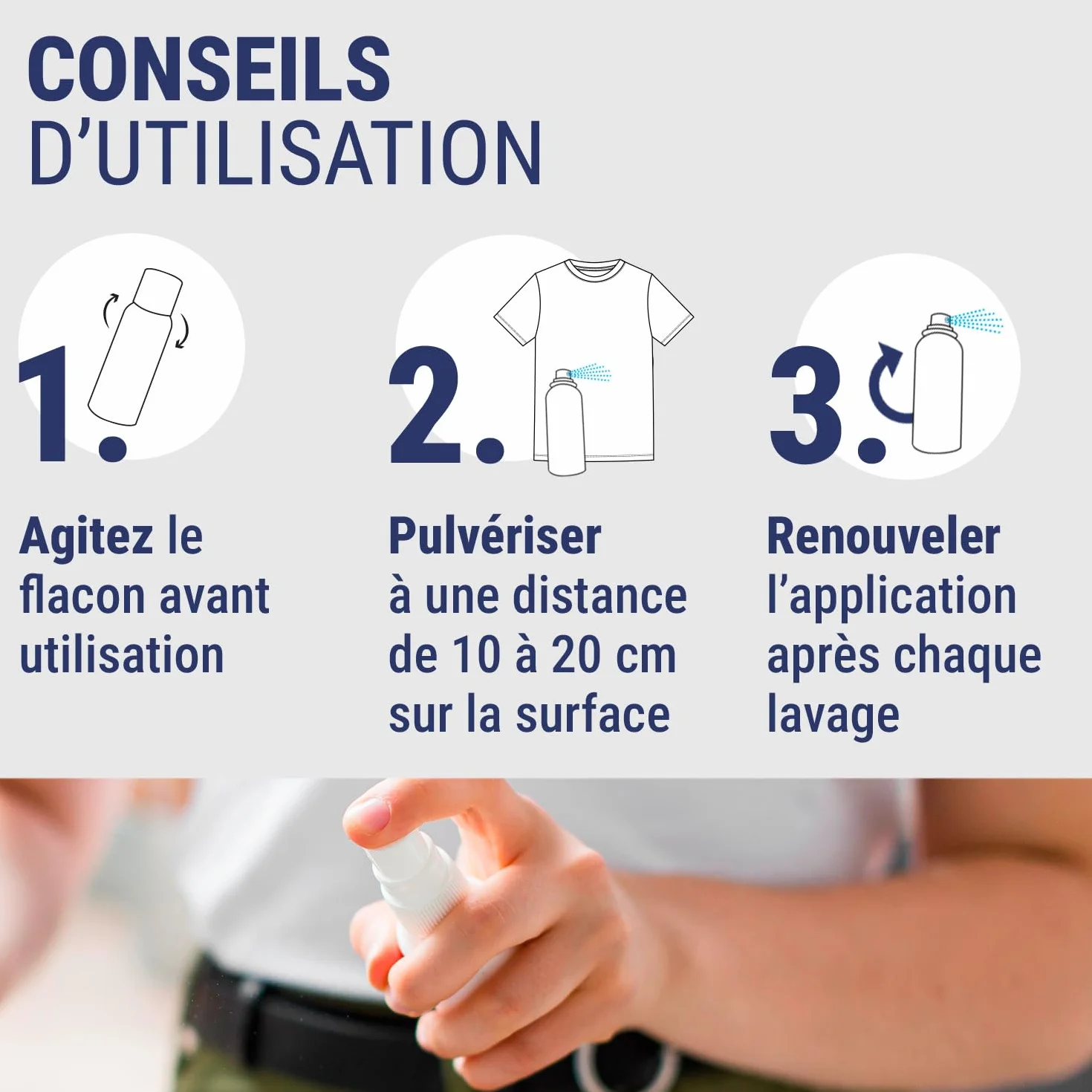 Anti-Moustiques Spray 100ml Protection Vêtements Tissus Fabriqué France