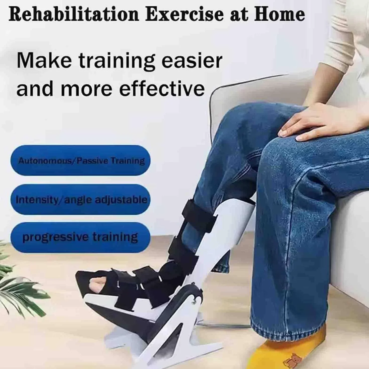 Appareil d'entraînement électrique cheville rééducation pied angle complet 0-50° pour ligaments raides fracture hémiplégique