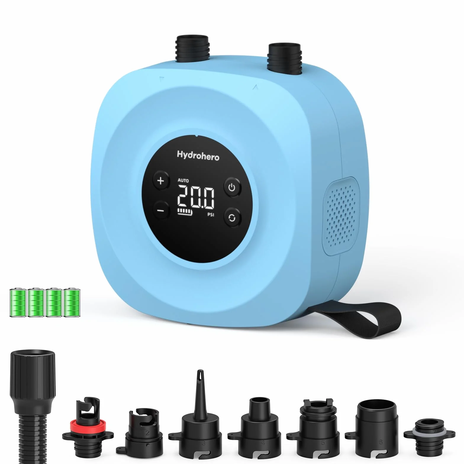 Hydrohero Pompe électrique Paddle Sup Haute Pression Rechargeable 20 PSI Double étage Arrêt Automatique