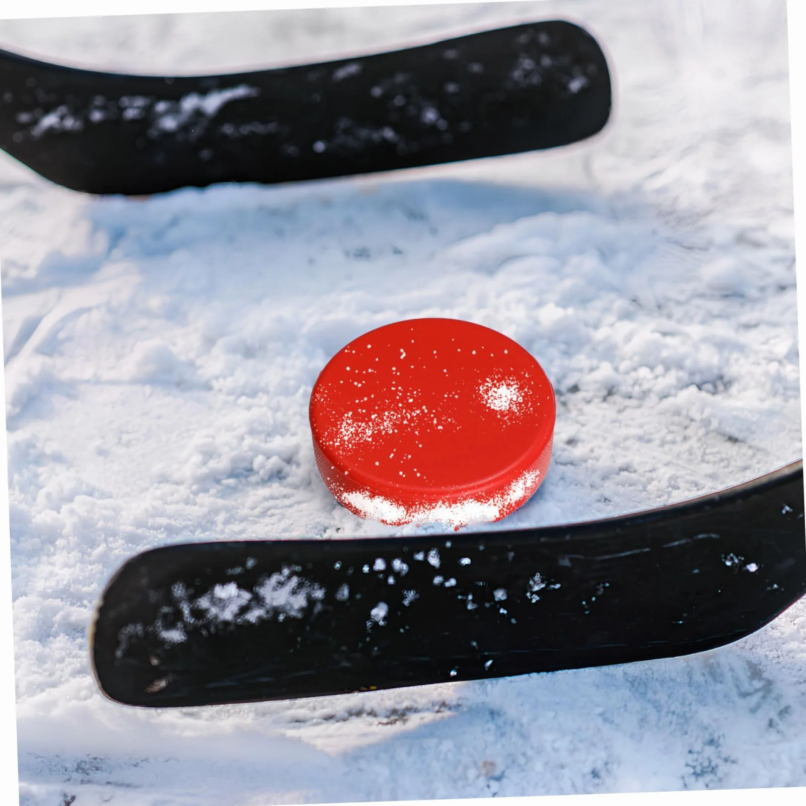 VANZACK Palet Rondelles De Hockey Orange Mousse Glace Rue Balles Hockey Rouge
