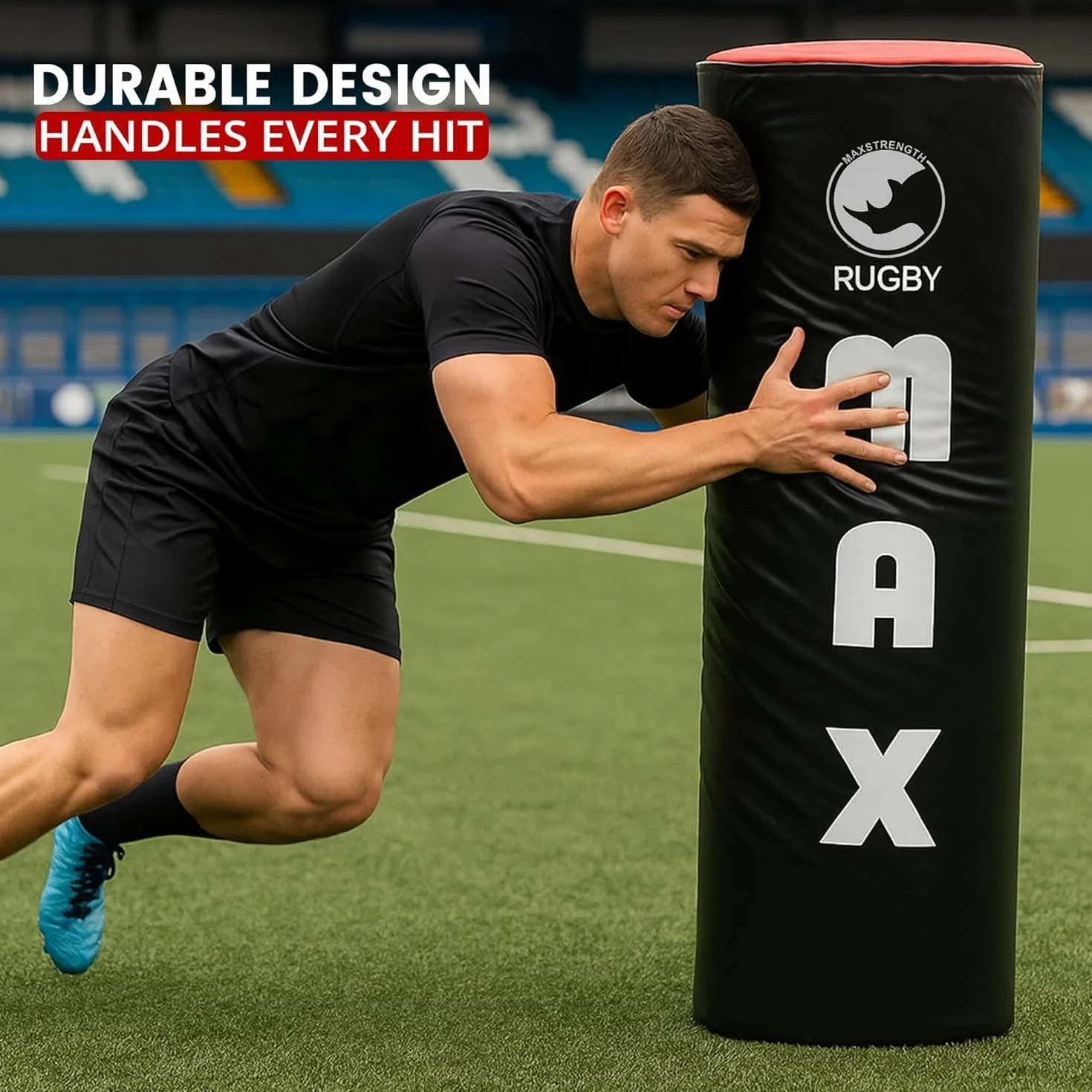 MAXSTRENGTH Sac de matériel de rugby - Tapis absorbant les chocs robuste - 0,9 m 1,2 m