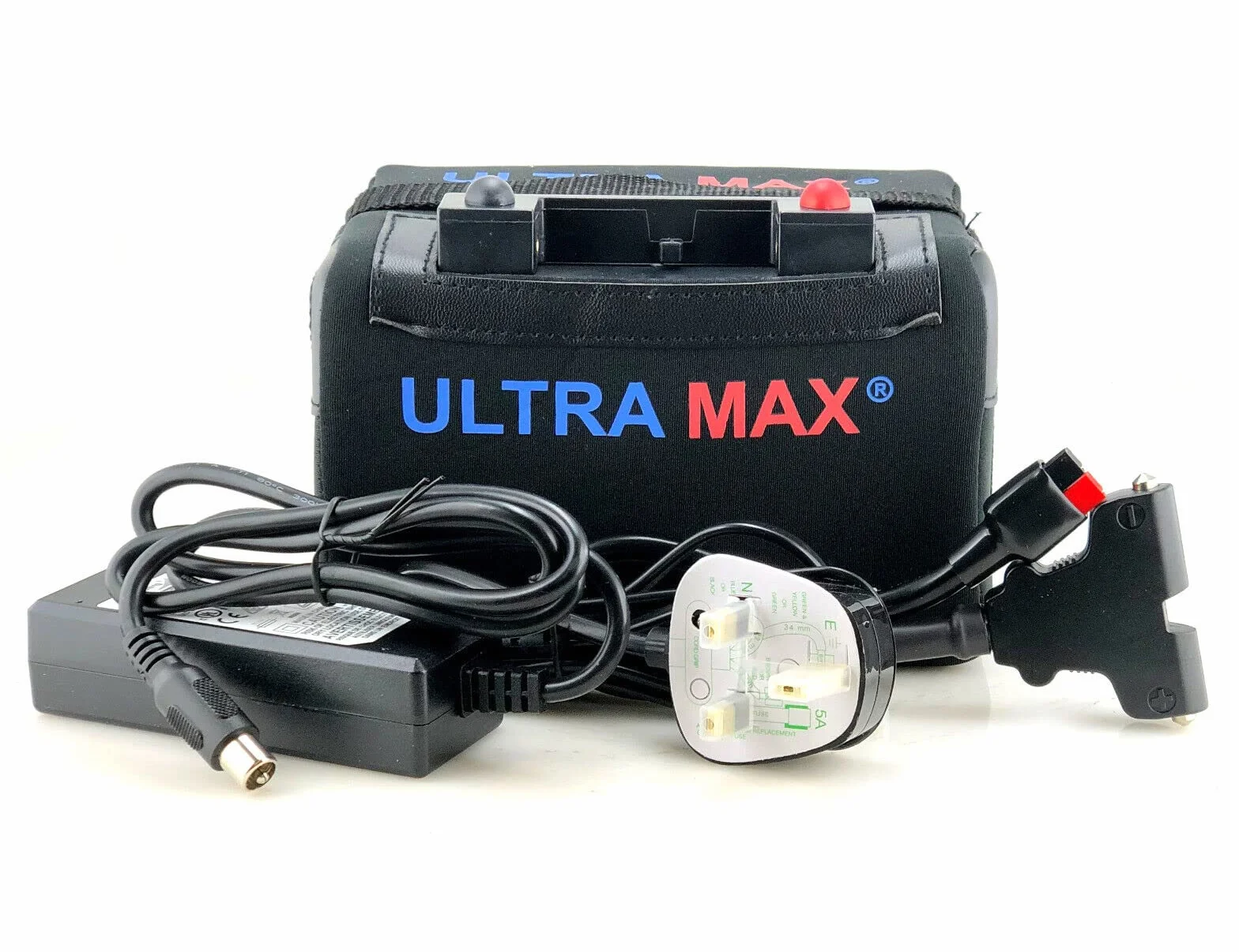 Ultramax Batterie de golf LiFePO4 36 trous au lithium phosphate idéale pour PowaKaddy, Hill Billy et Motocaddy avec port USB
