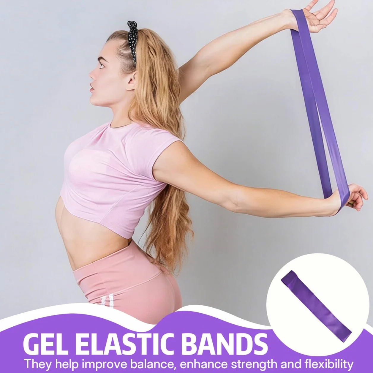 Brique Yoga Lot de 2 EVA Haute Densité Violet