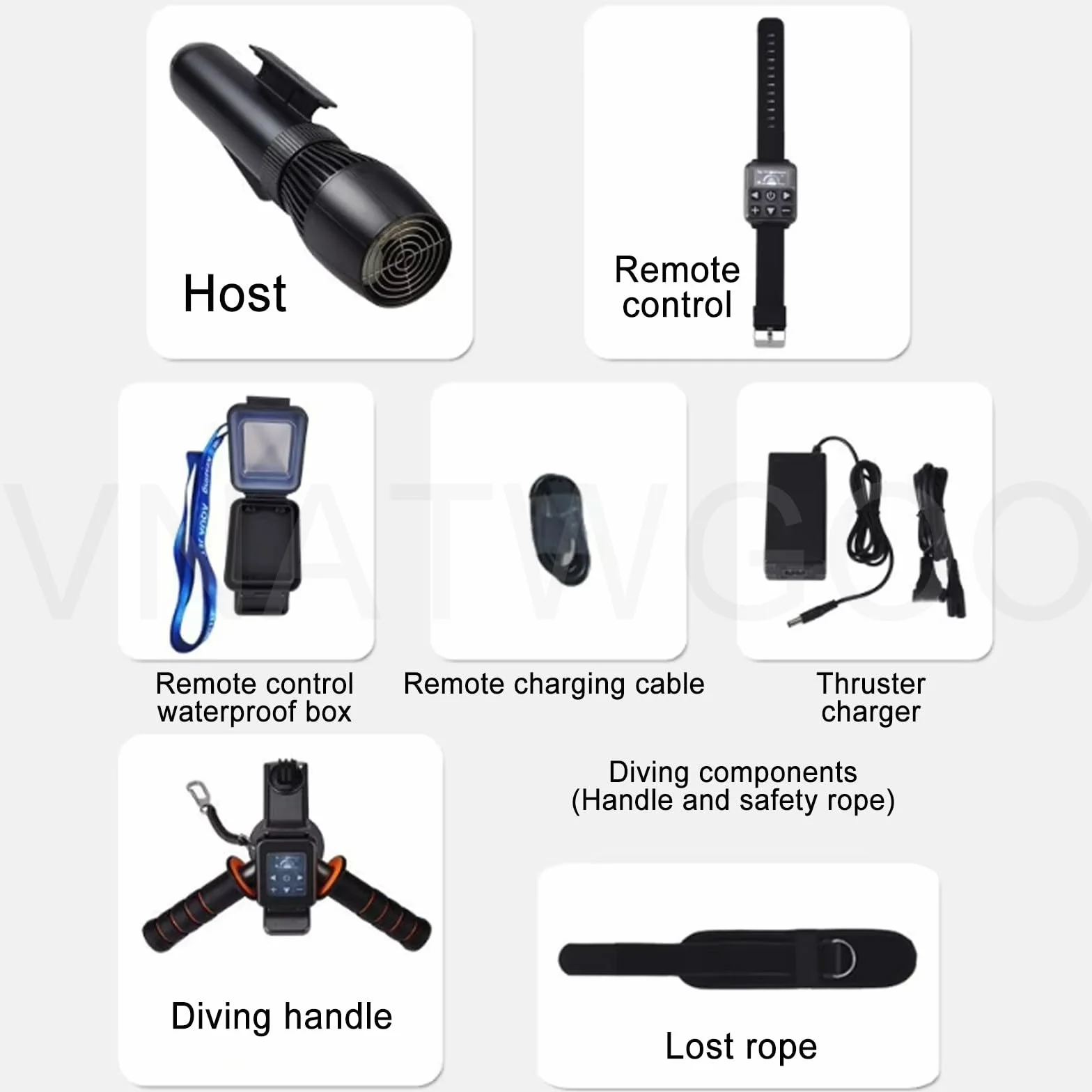 Scooter de Plongée sous-Marin Moteur sans Balais 500W 16000mAh