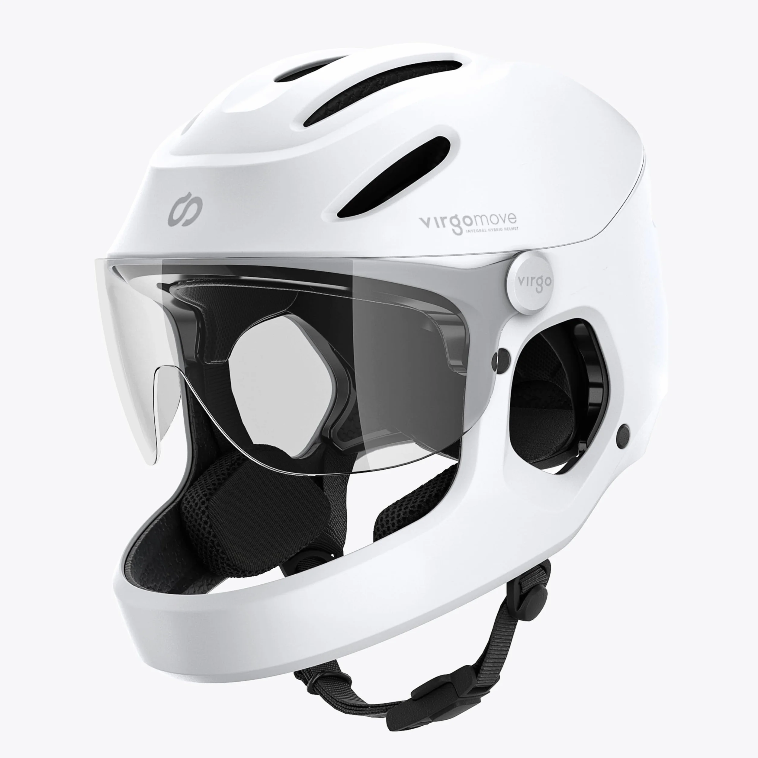 Casque Vélo Intégral Virgo Integral Certifié NTA 8776 45 km/h avec Visière LED Arrière pour Speedbike VAE