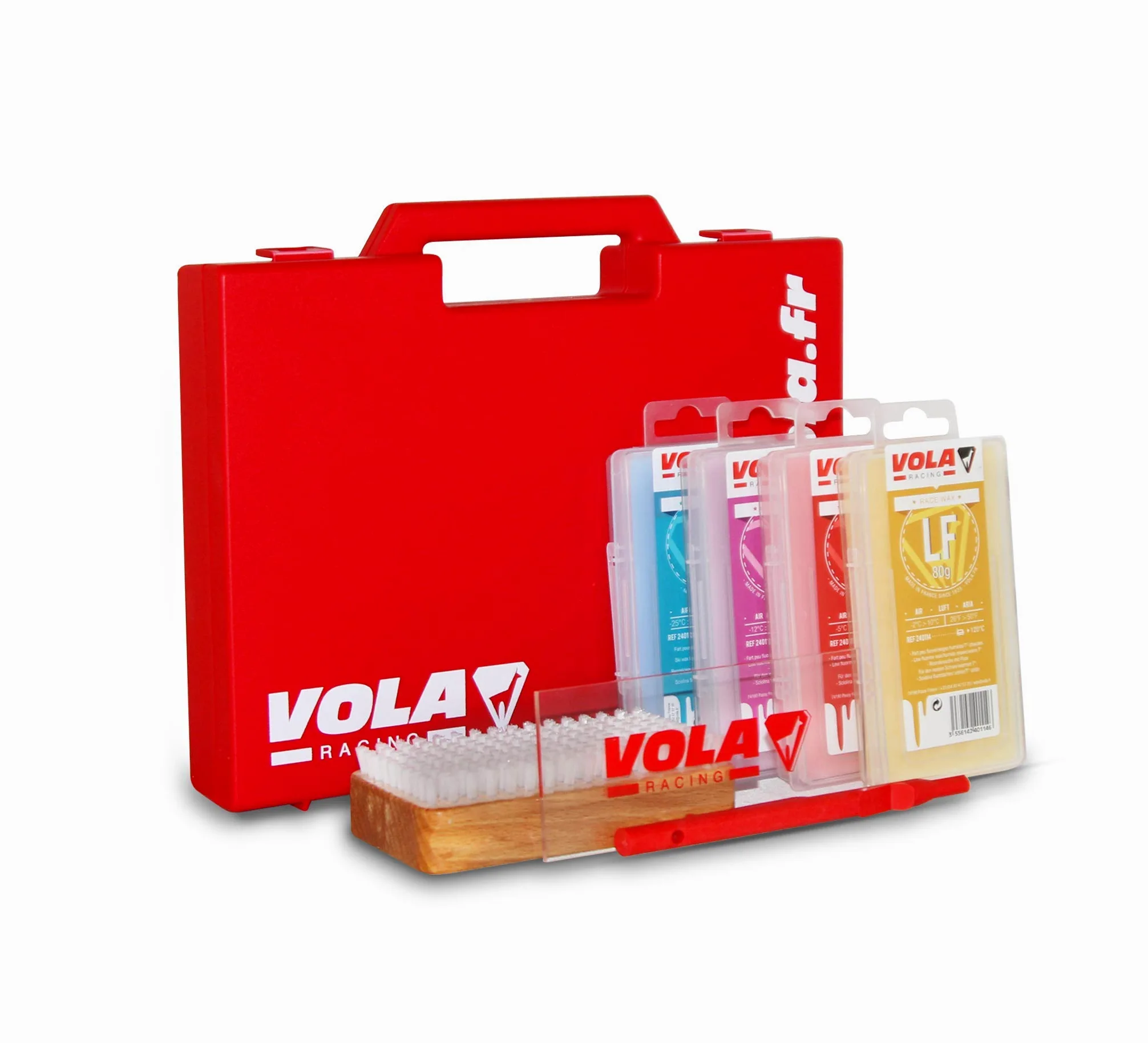 VOLA RACING Mallette Pro Nordic Wax Kit Rouge