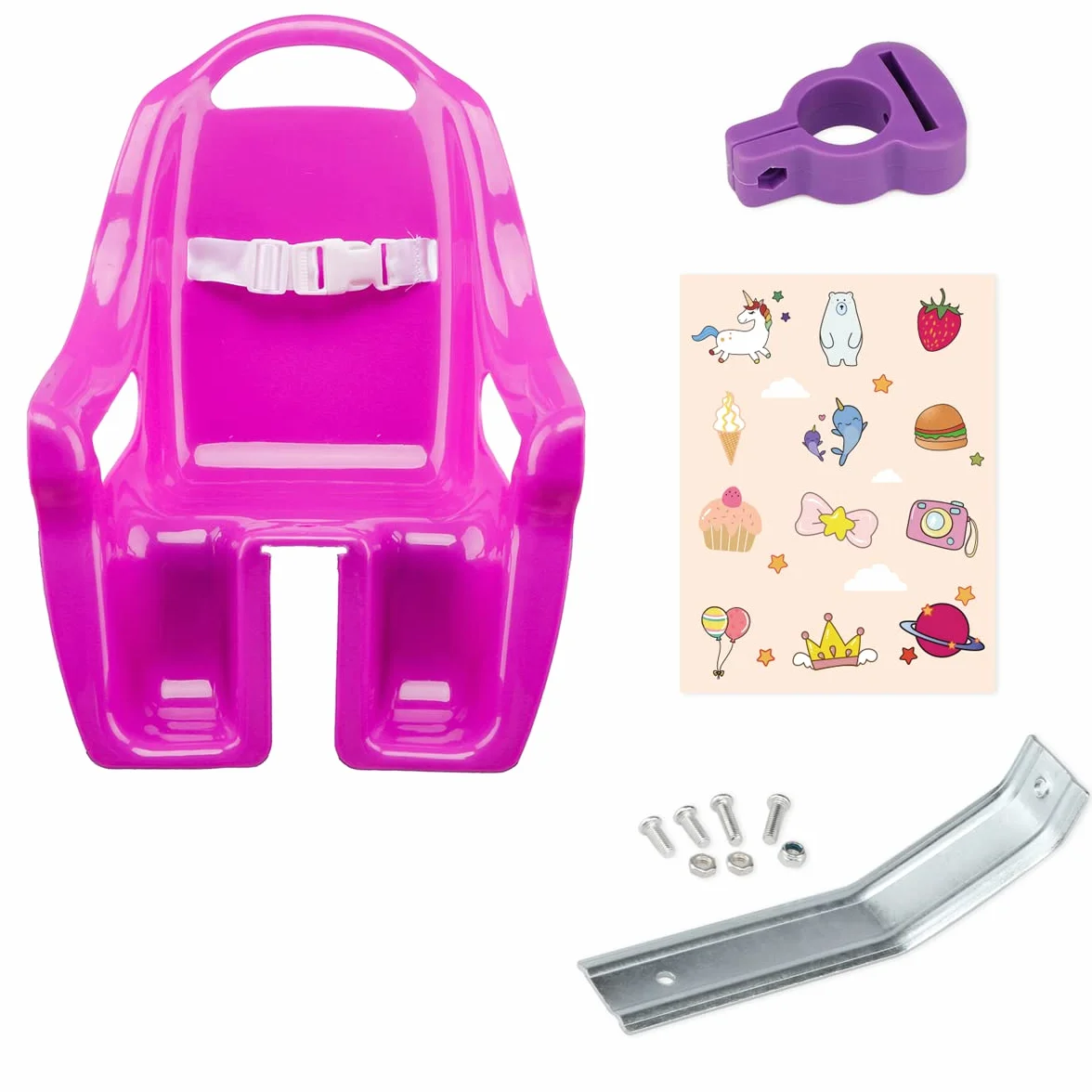 AVASTA Siège de vélo pour poupée, porte-poupée compatible poupées taille standard et peluche