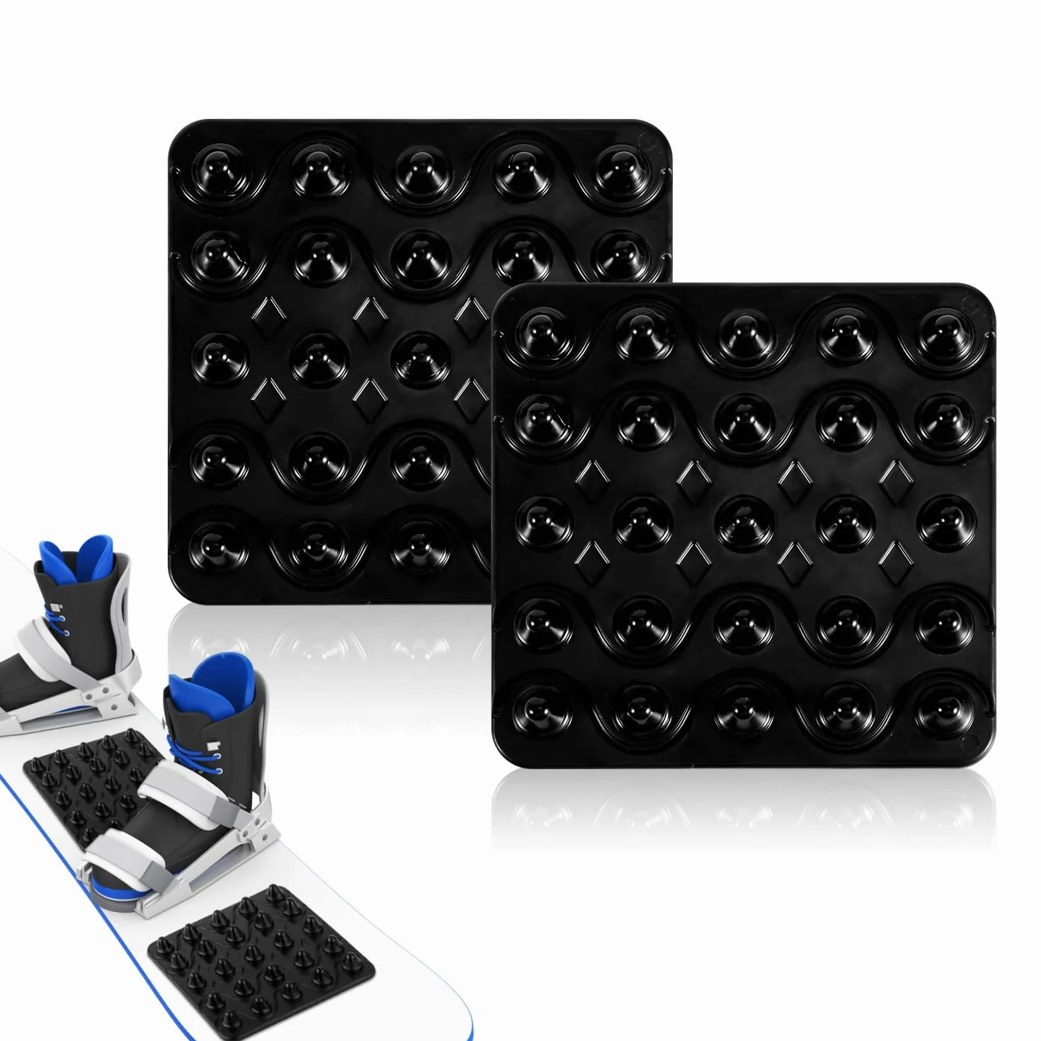 PEUTIER Snowboard Stomp Pads Antidérapant Tapis Autocollant Spike Extra Grip pour Ski Neige