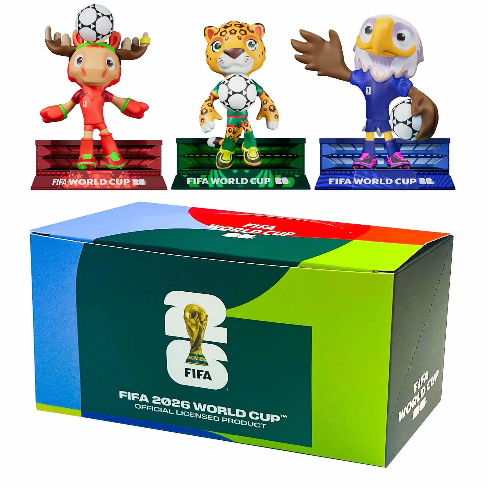 DICEKOO FIFA 2026 Coupe du Monde mascotte 7,6 cm figurine collection sous licence officielle
