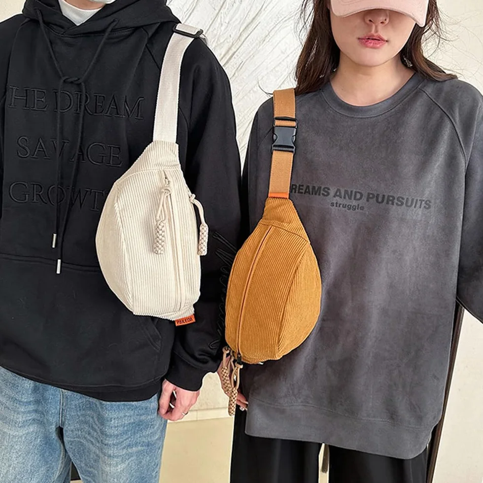 Sac à Bandoulière pour Femme Tendance Banane Réglable Ceinture Hanche