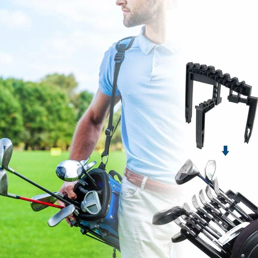 Support de Club de Golf 9 Fer, Rangement Debout pour Clubs de Golf, Accessoire Universel Durable