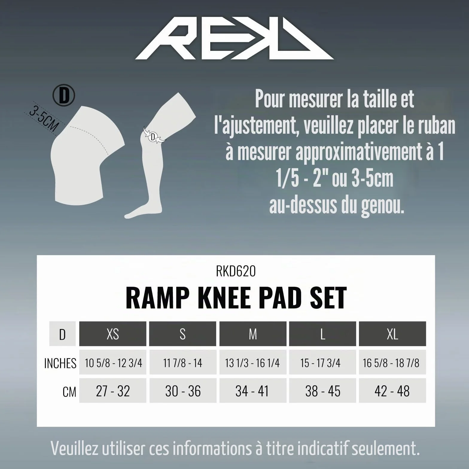 Rekd Rkd620 Genouillère Mixte Adulte