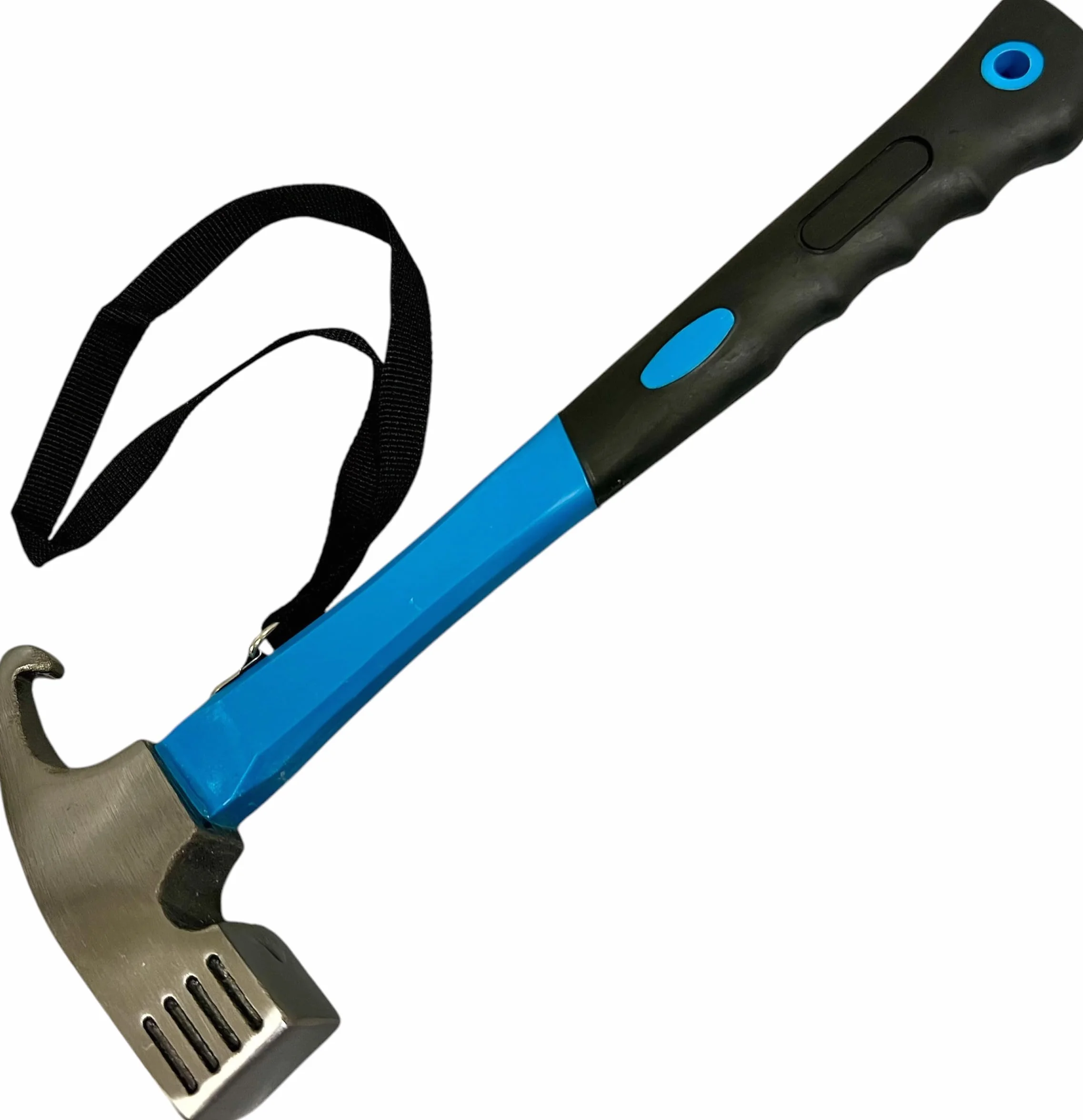 Marteau de camping avec extracteur de sardines et dragonne, robuste pour tente et piquets