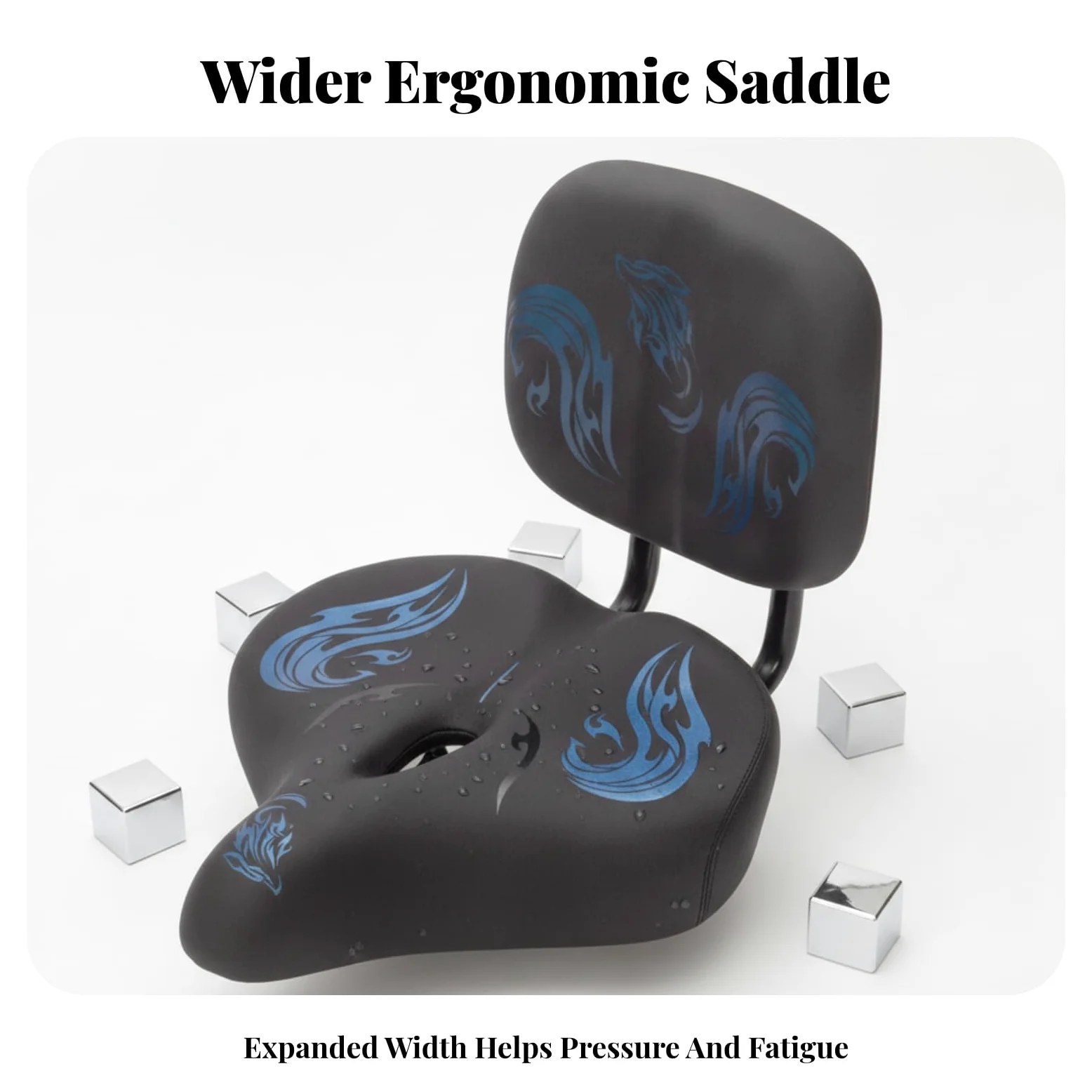 Selle Vélo Universelle Ergonomique | Robuste, Rembourrée, Selle Vélo Large, pour , Quotidien, Navetteurs