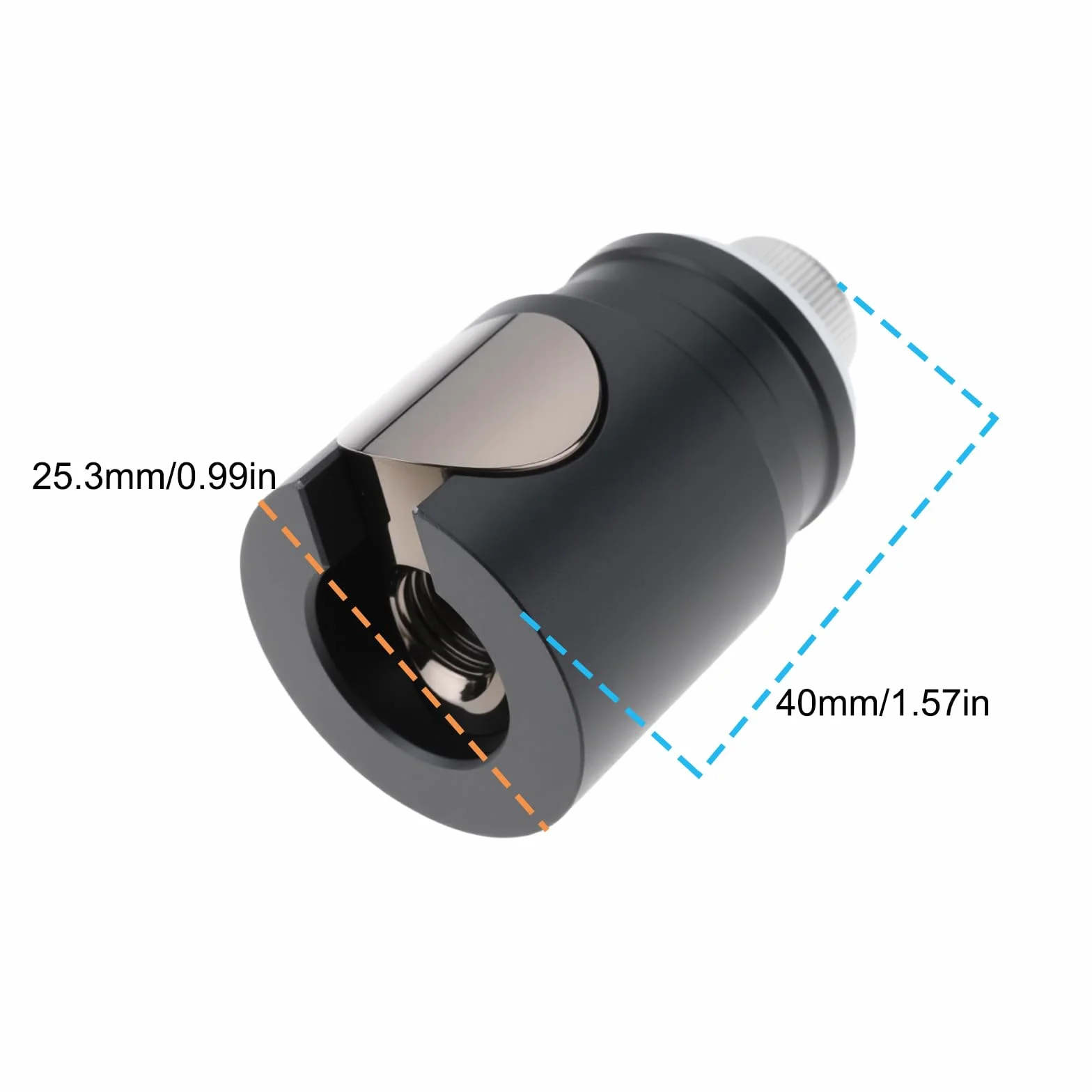 Support de Tir à Arc à Déconnexion Rapide en Alliage Aluminium 40 X 25,3 mm Stabilisateur pour Arcs à Poulies