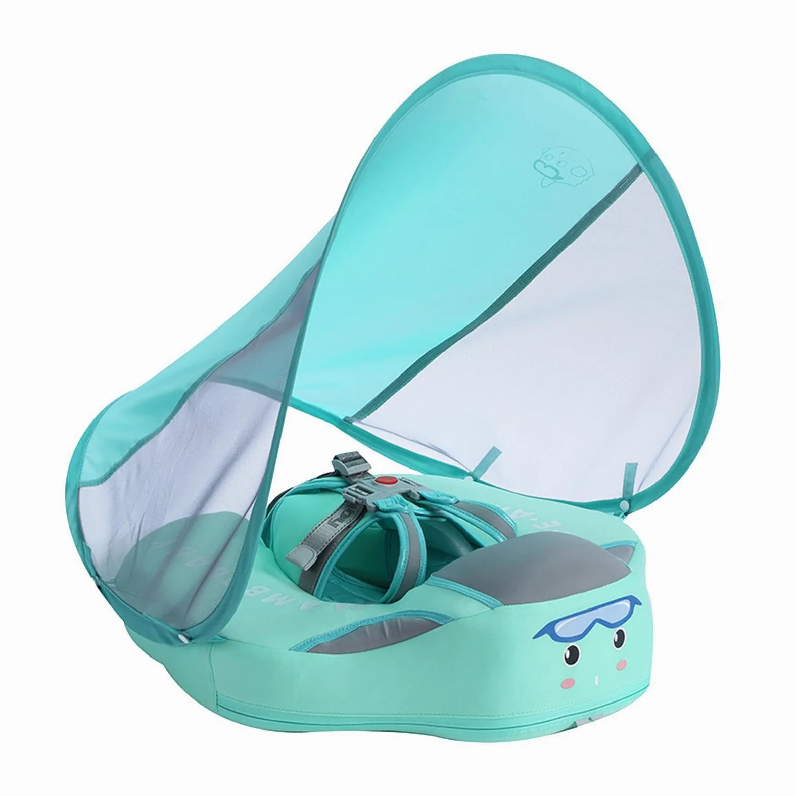 Bouée gonflable en mousse de perle pour bébé, 47 x 48 x 15 cm