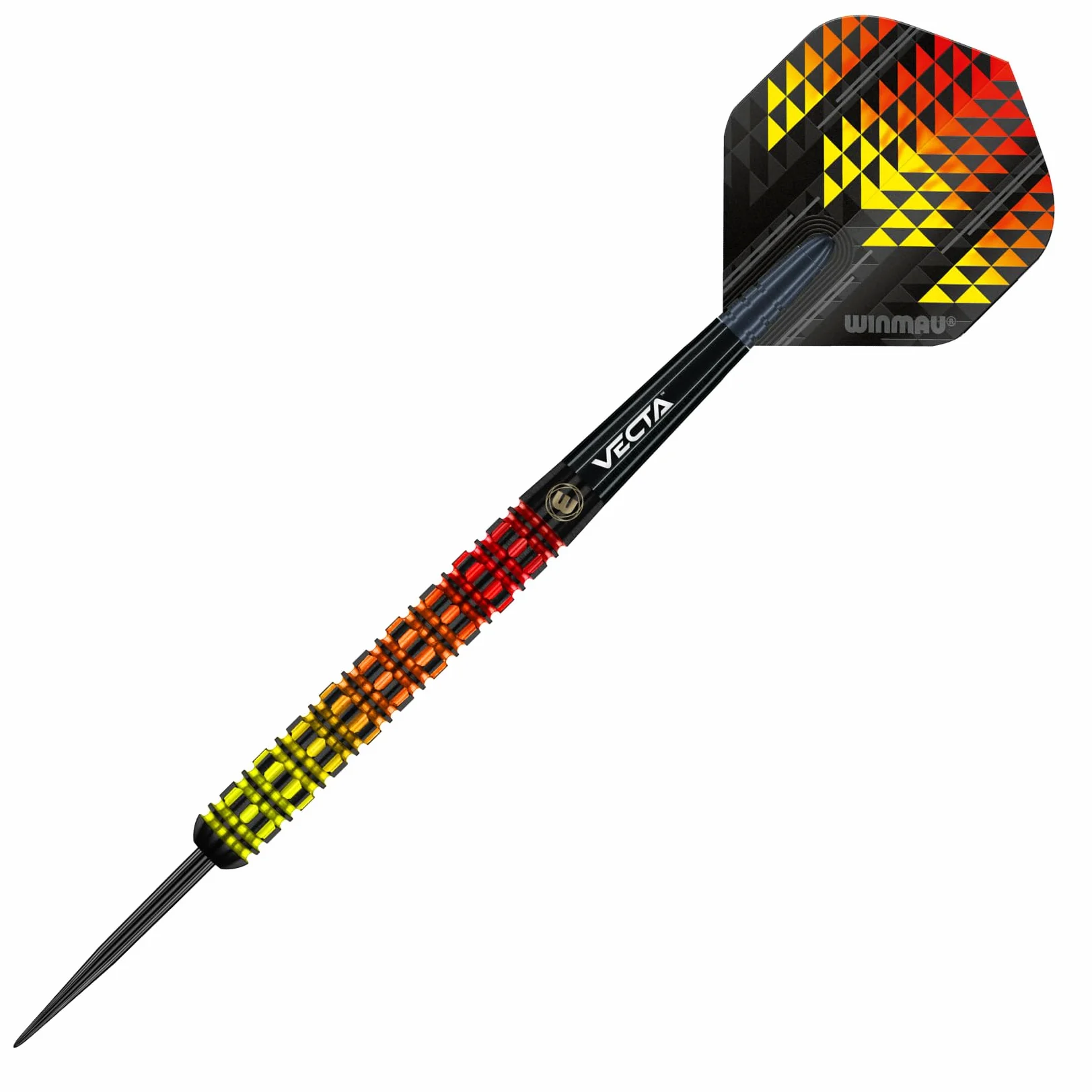 WINMAU Firestorm Flame Jeu de fléchettes Professionnelles en tungstène avec ailettes et tiges