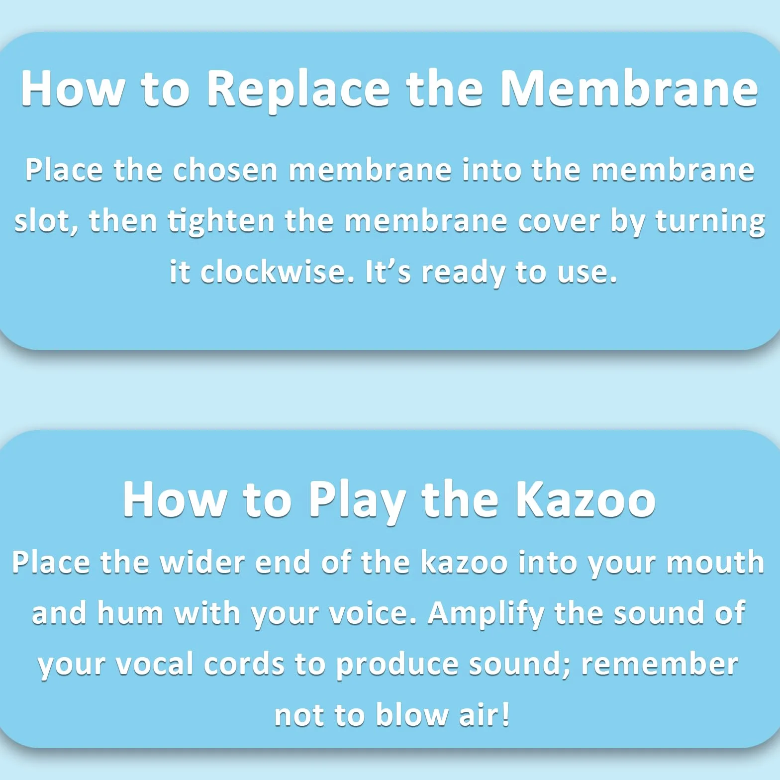 Kazoo Professionnel en Résine ABS avec Cinq Membranes, Ton Ajustable, Style Jade