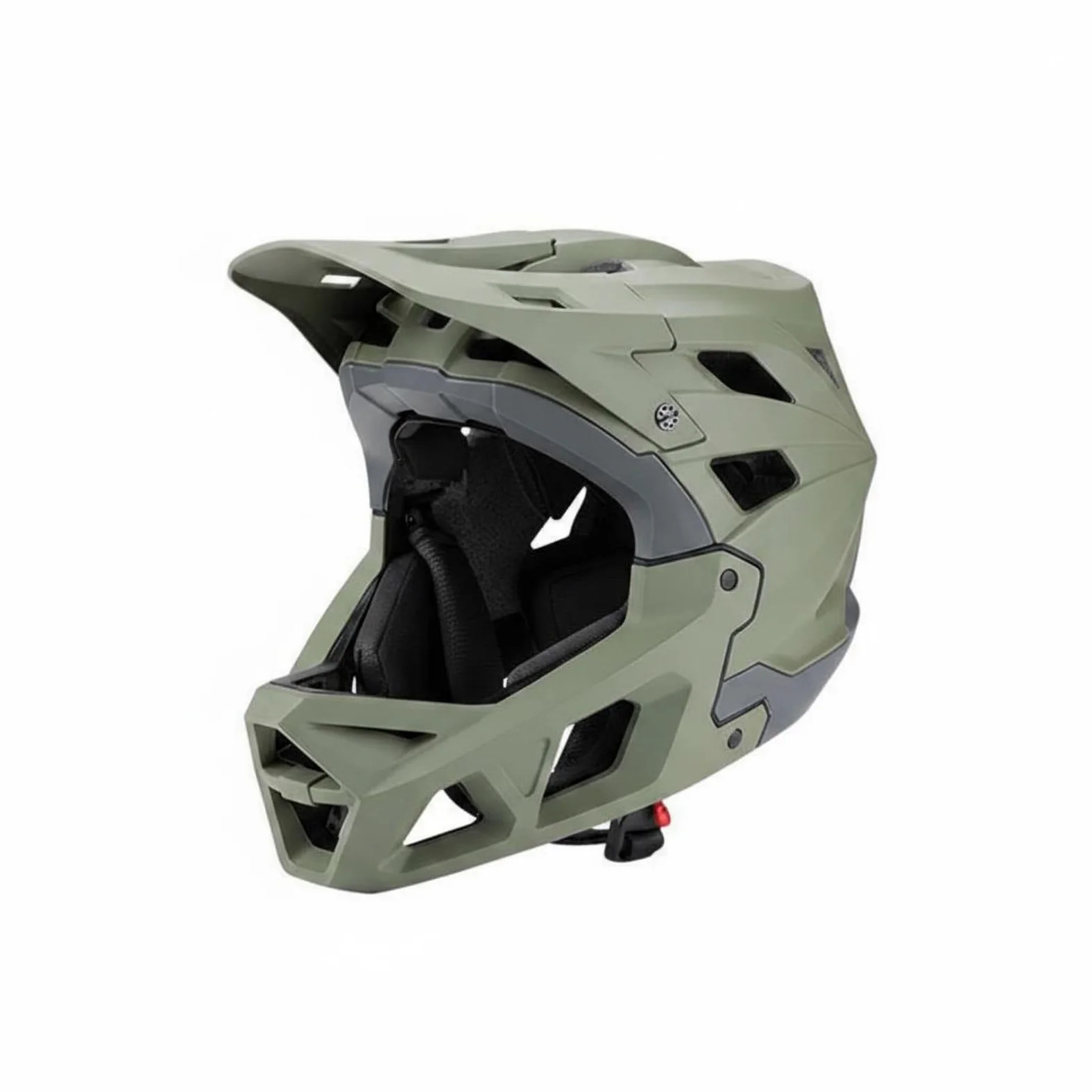 Milageto Casque Intégral Aération | Casque Scente Descente à Absorption d'Impact en PC et EPS Léger, Protection Complète avec Coque Mentonnière pour Adultes