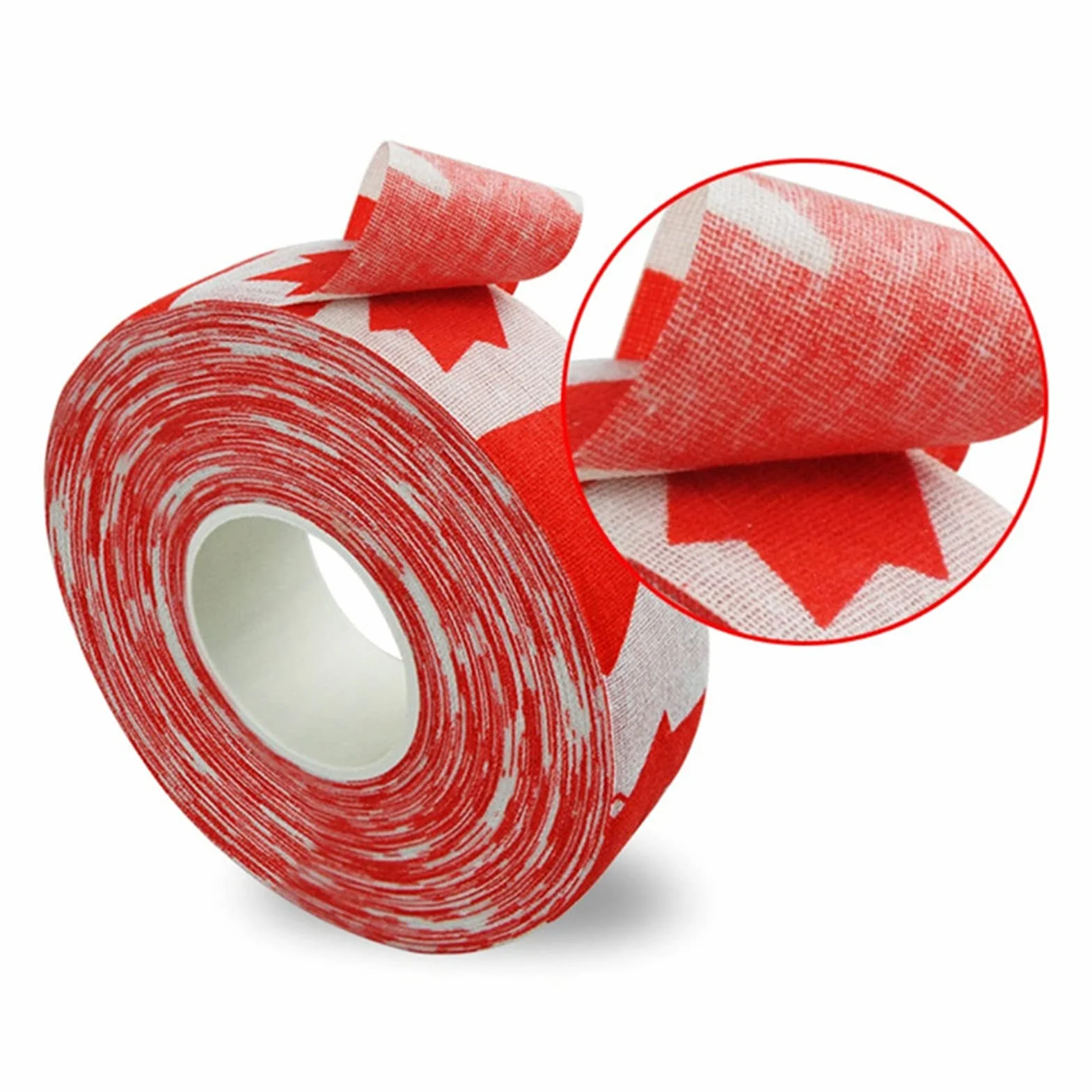 Ruban adhésif pour crosse de hockey 2,5 cm x 25 m polyester coton bleu
