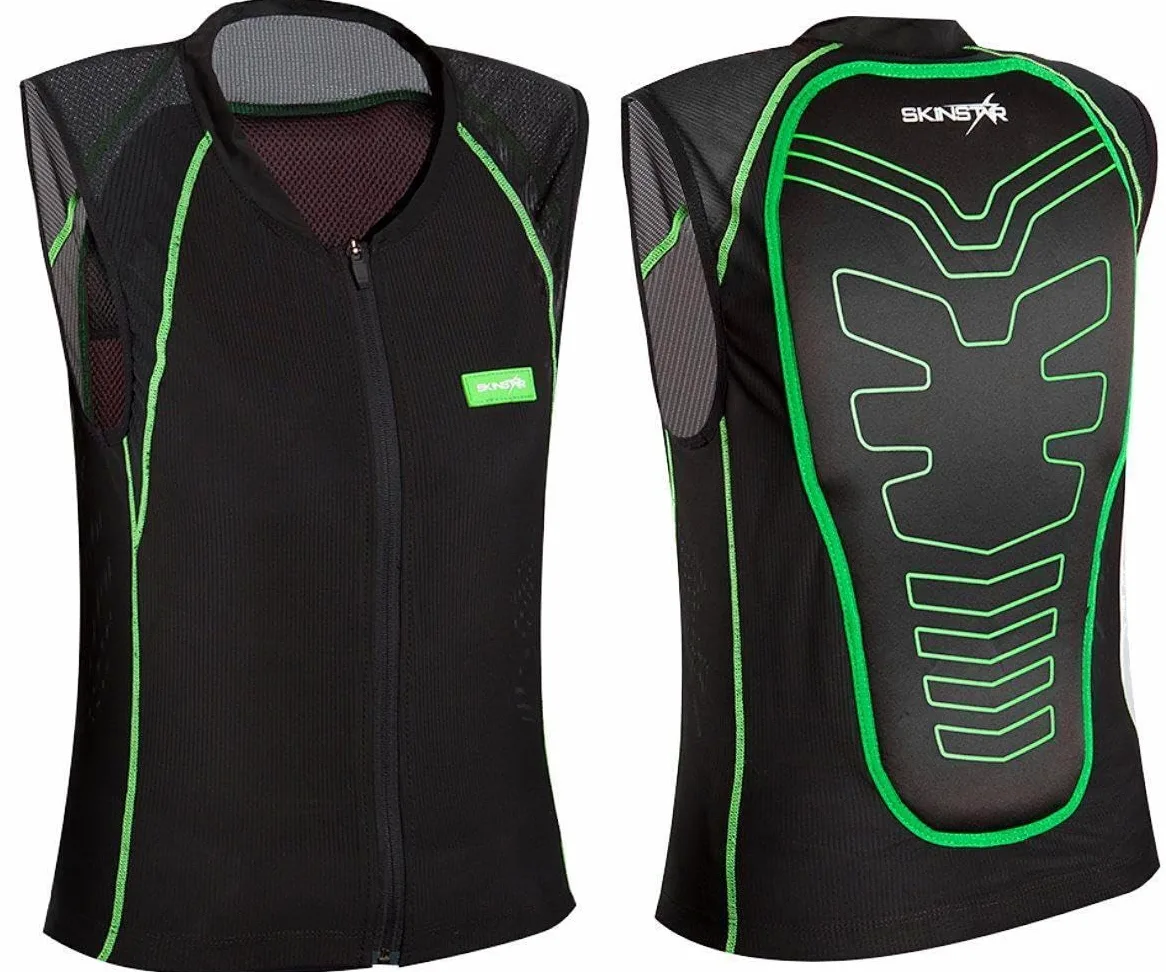 SkinStar Super Vest Protection dorsale pour ski, snowboard, gilet de sécurité