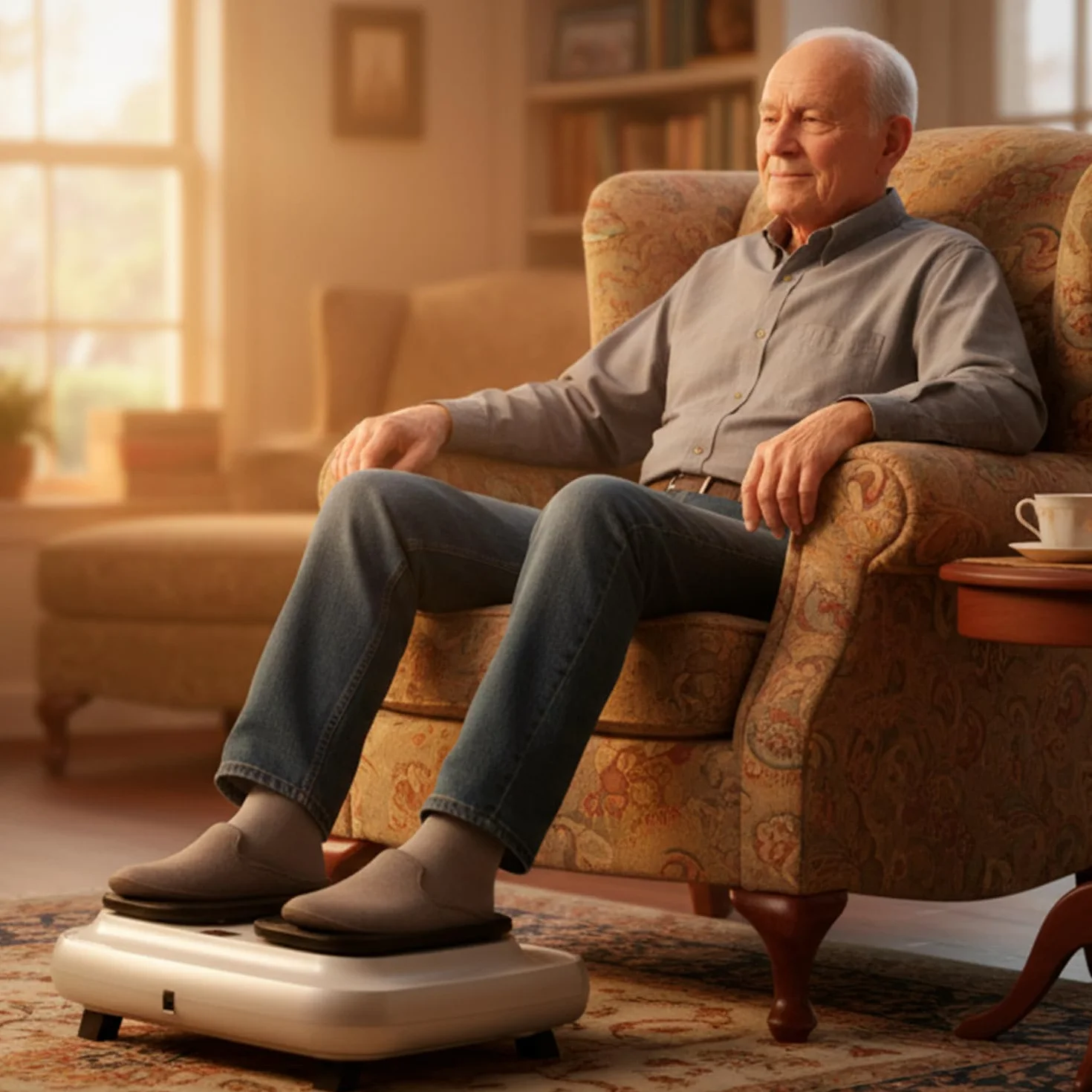 Bonplus Fit Legs Appareil d'exercice pour les pieds et les jambes à intensité réglable avec télécommande