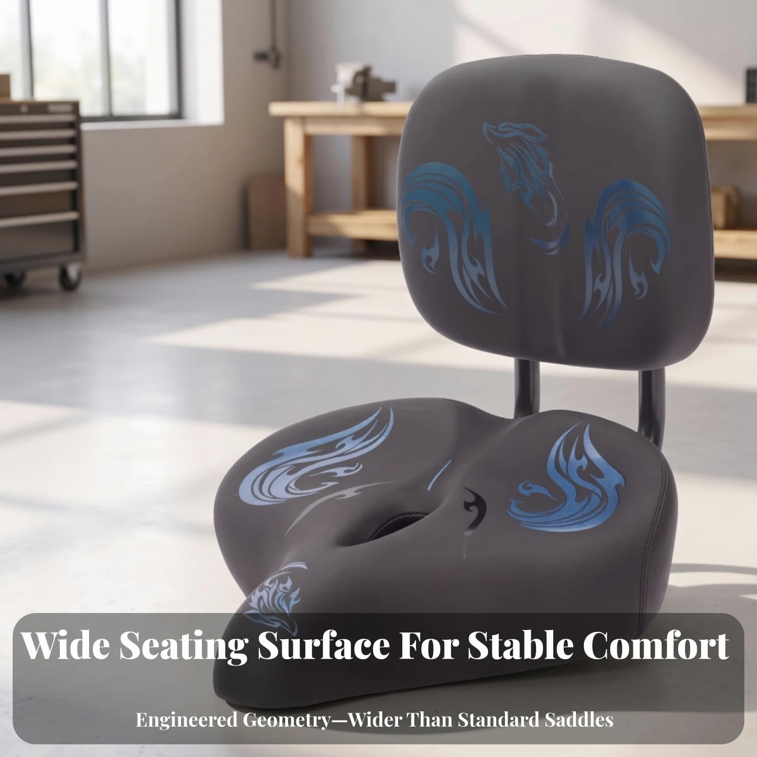 Selle Vélo Universelle Ergonomique | Robuste, Rembourrée, Selle Vélo Large, pour , Quotidien, Navetteurs
