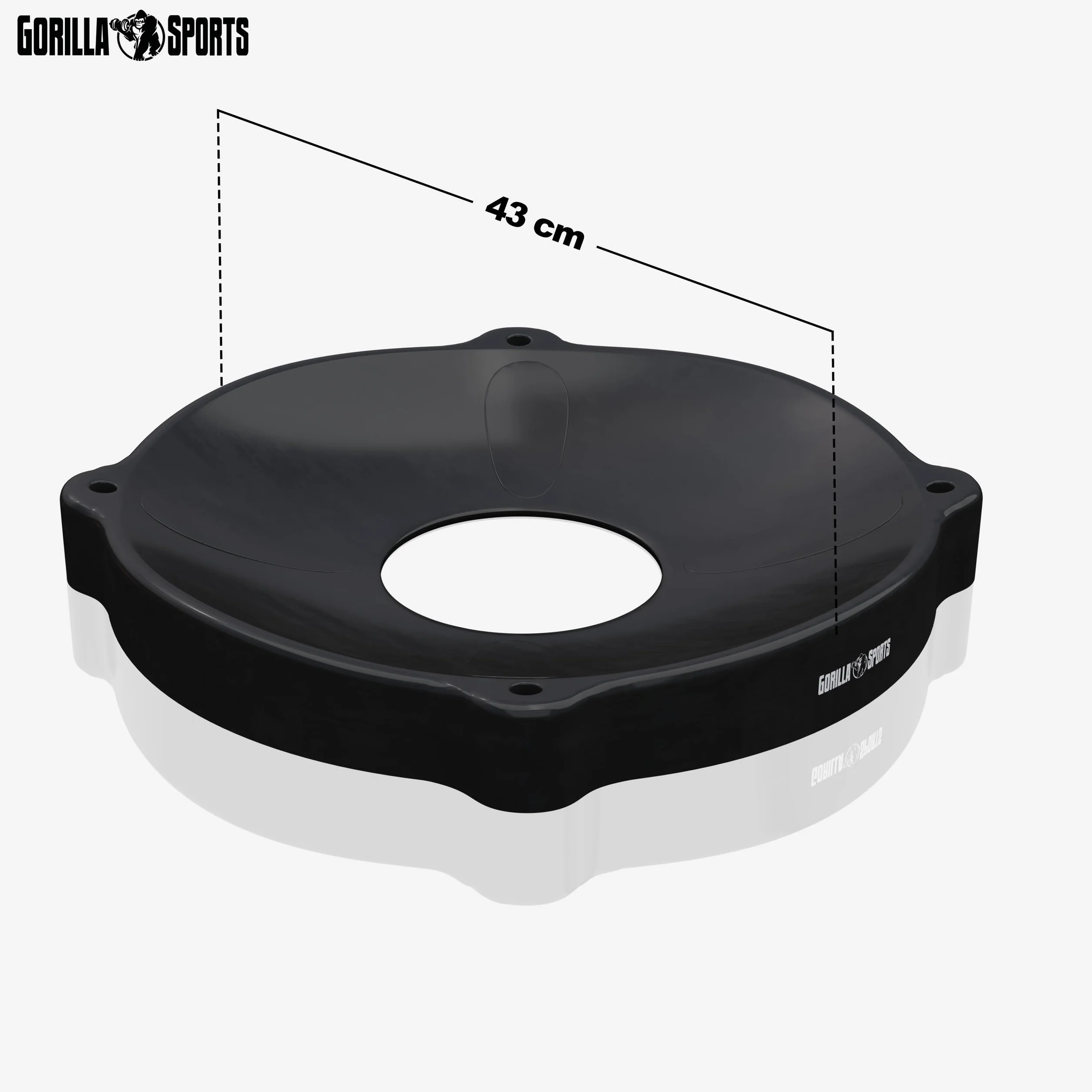 Gorilla Sports Support de stabilité pour Ballon de Fitness 55-75 cm