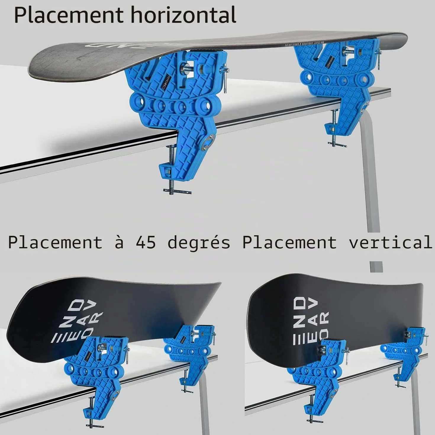 XCMAN Ski and Snowboard Vise for Tuning Waxing Repair, Non-Slip Vice Grips with Horizontal Vertical Tilt Positions