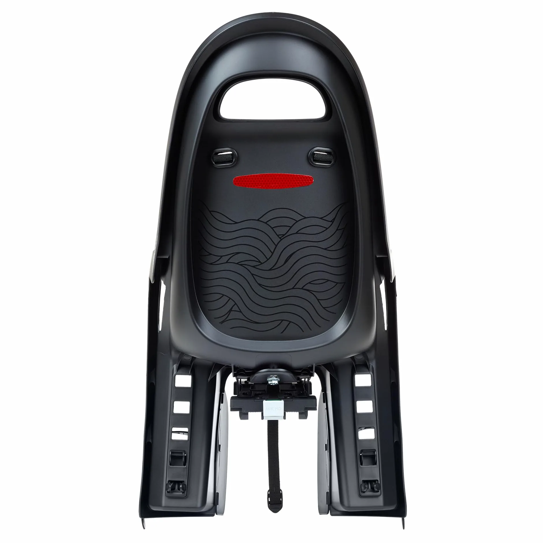 Siège Enfant vélo arrière Polisport Groovy MIK-HD pour Porte-Bagages MIK-HD, Installation Rapide et sûre, Design modernisé, Confort Optimal, Jusqu’à 22 kg et 110 cm, Couleur Noir/Gris Foncé