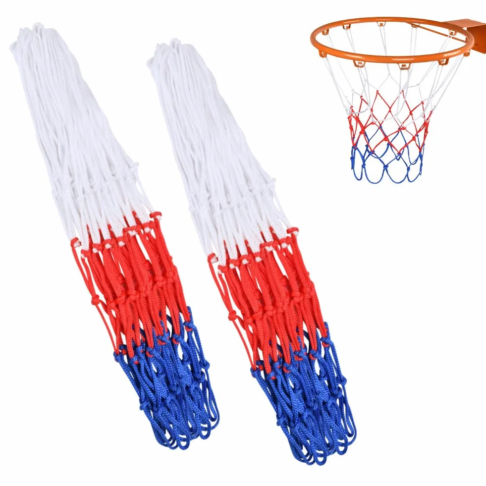 Flintronic Filet de Basketball 12 Boucles 3.5mm, Résistant pour Panier Basket Extérieur