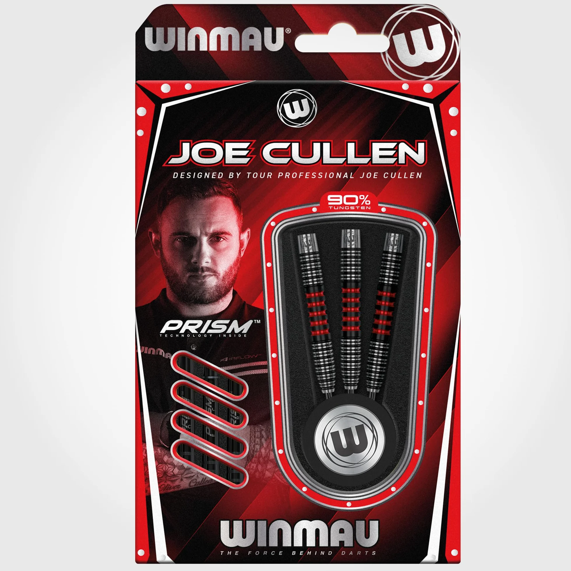 WINMAU Joe Cullen Jeu de fléchettes Professionnel 90% tungstène