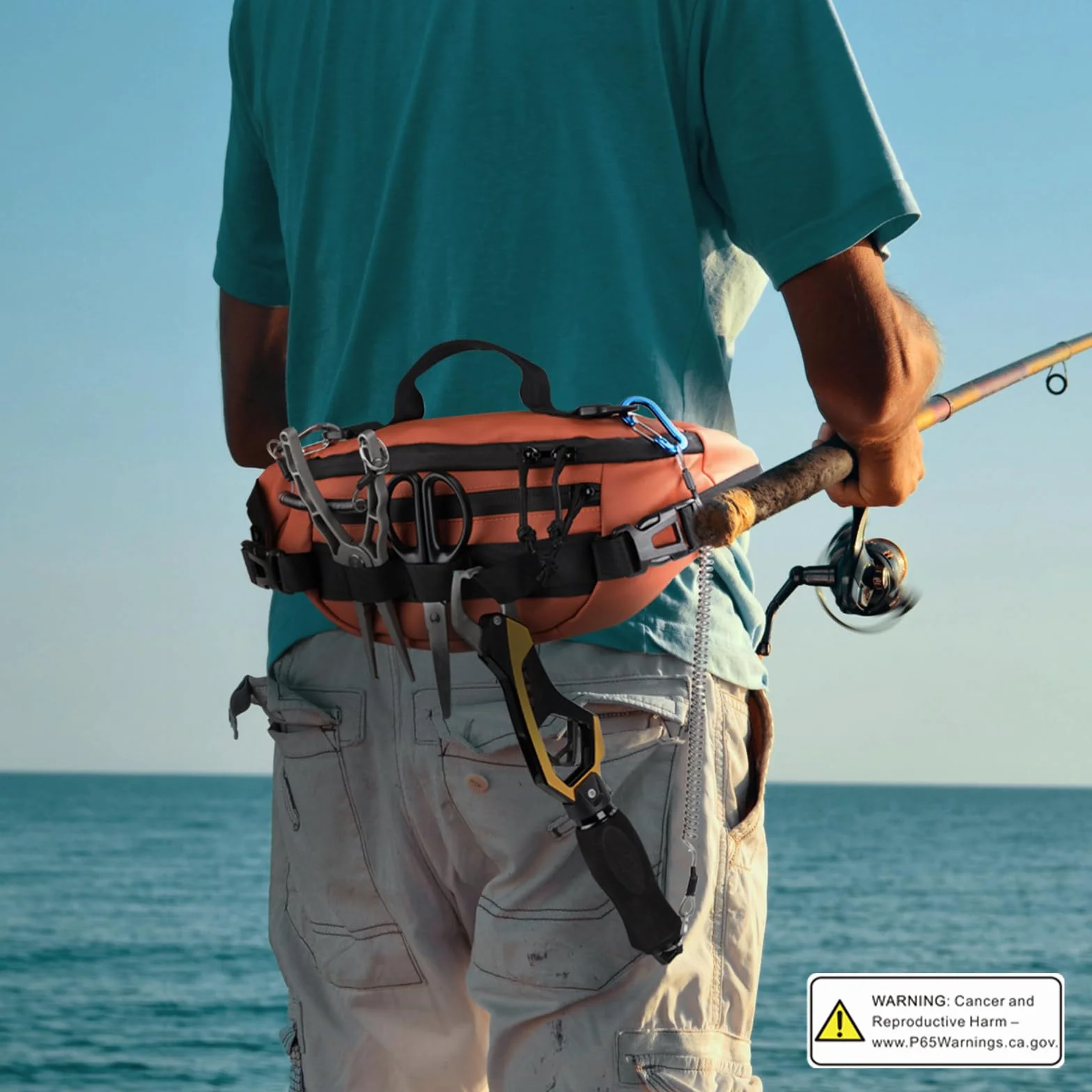 THKFISH Sac Banane de Pêche Étanche Homme Femme Portable Pêche à la Mouche