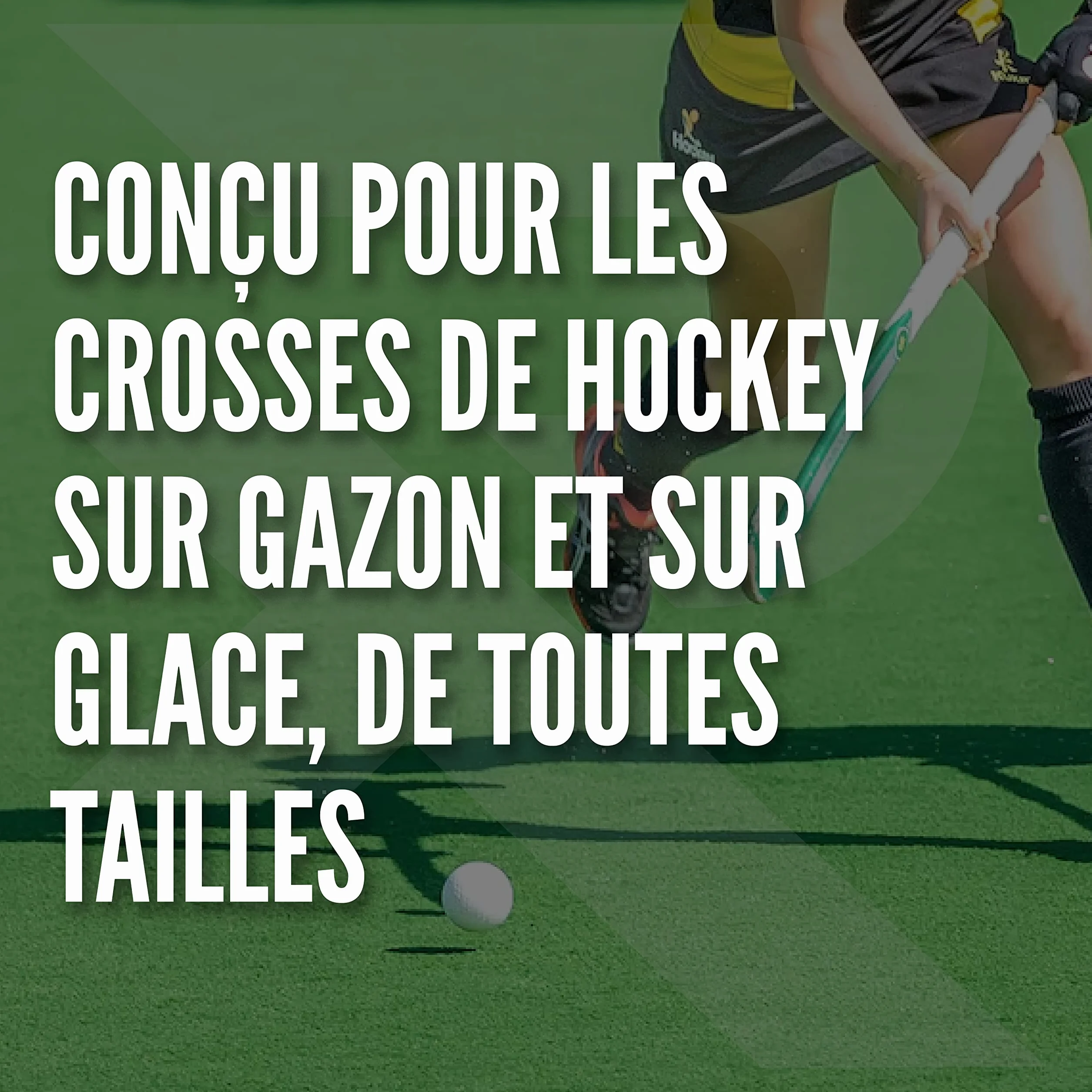 Raquex Grip adhésif molletonné en PU pour Crosse de Hockey, Ultra Collant, Doux et Absorbant, Dos Auto-adhésif, Extra Long (Noir)