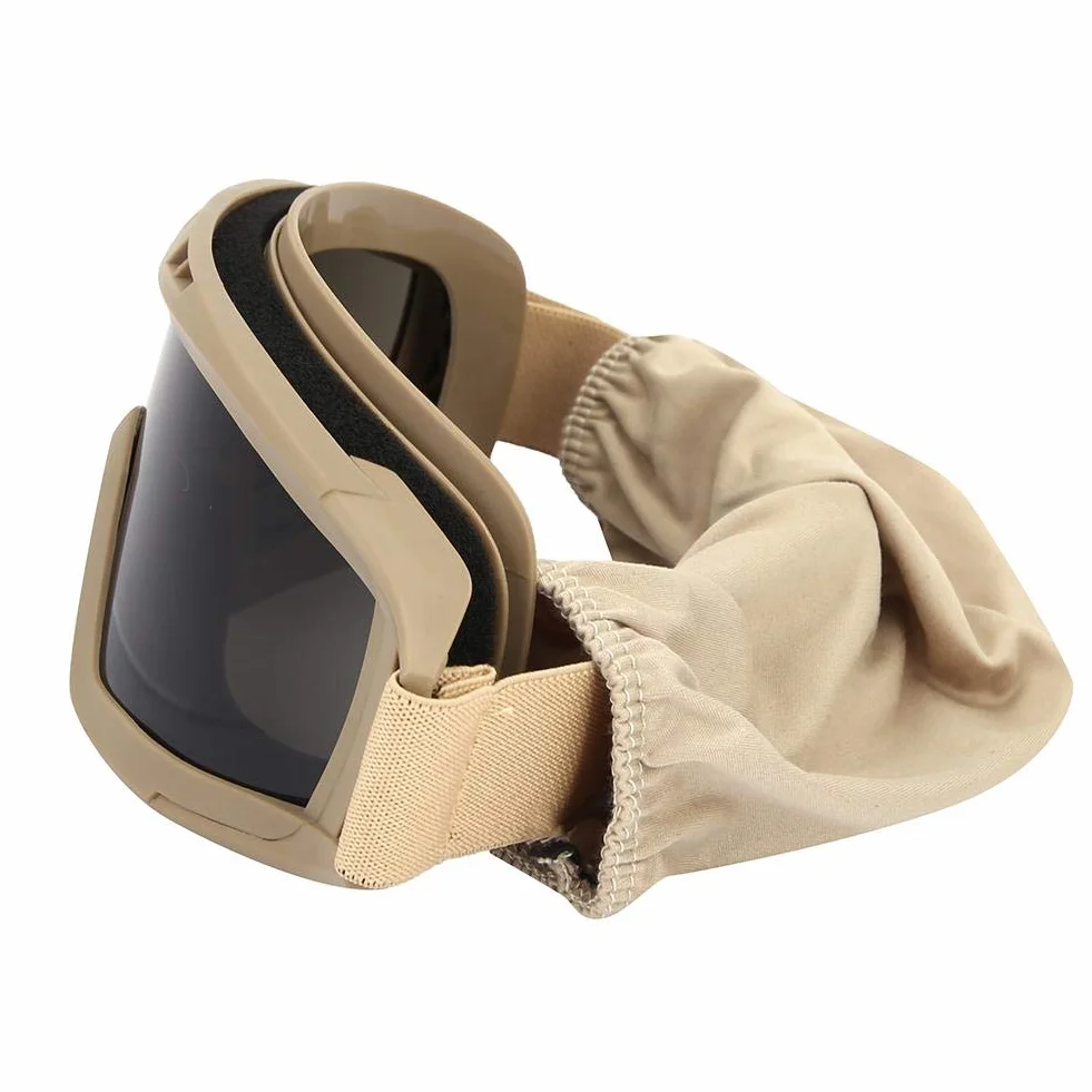 Tactics Goggles Airsoft Paintball Ski Anti-Dust Anti-Fog Eye Protection Military Glasses