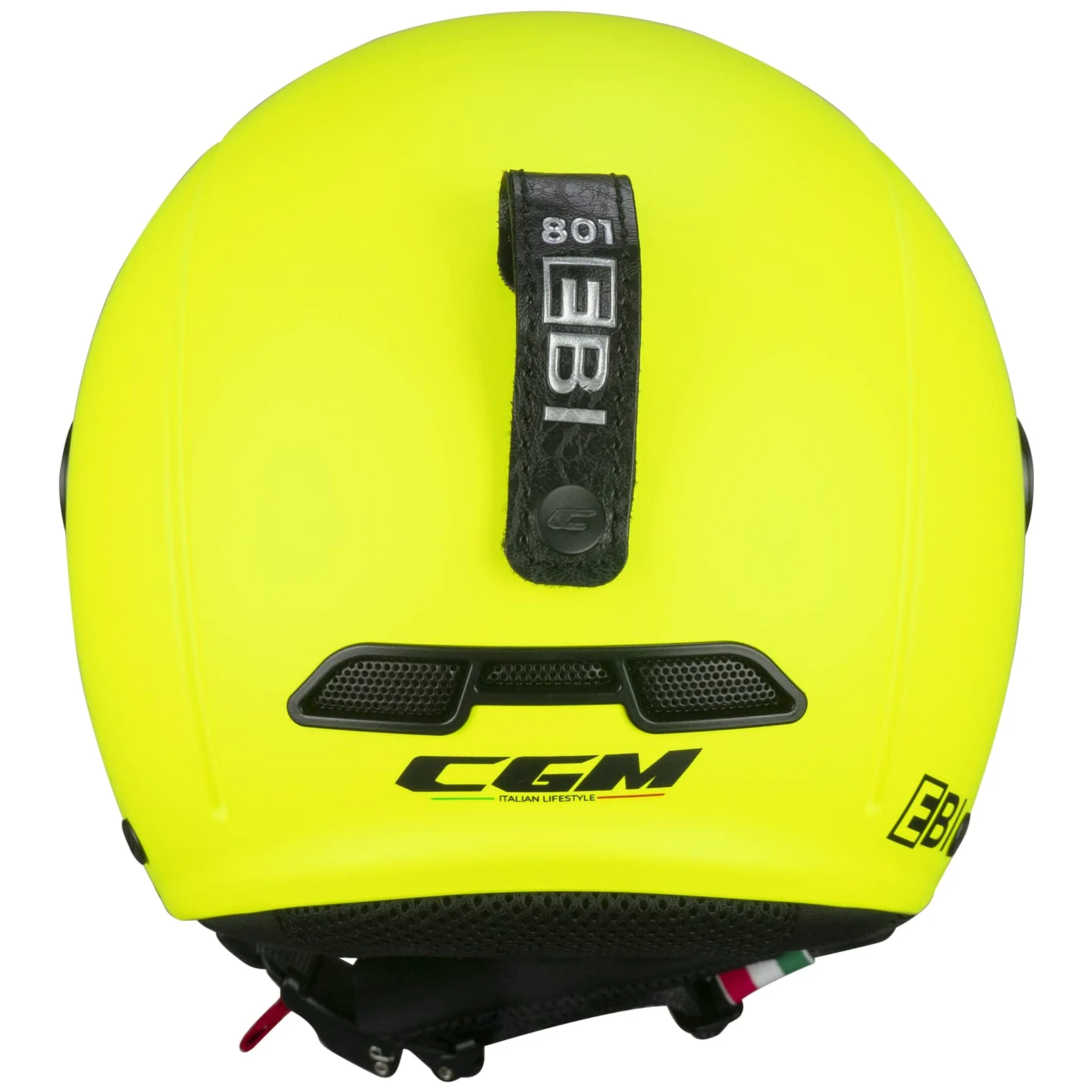 CGM EBI Casque de Ski Mixte Adulte, Jaune Fluo Mat, M (57-58cm)