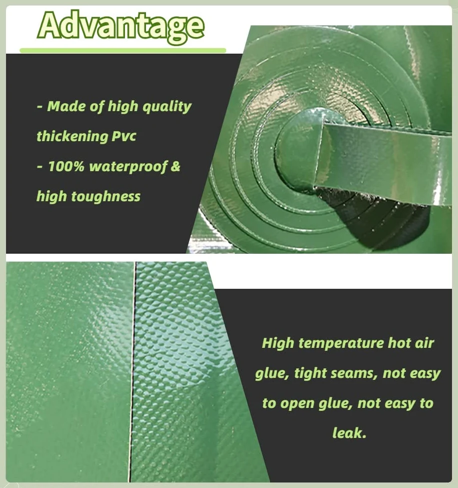 Réservoir d'eau Pliable de 240 à 6000 L - Réservoir d'eau Portable en PVC for l'irrigation agricole et Les Situations d'urgence(1000 L/264 Gallon/1.5x1.2x0.6 m)