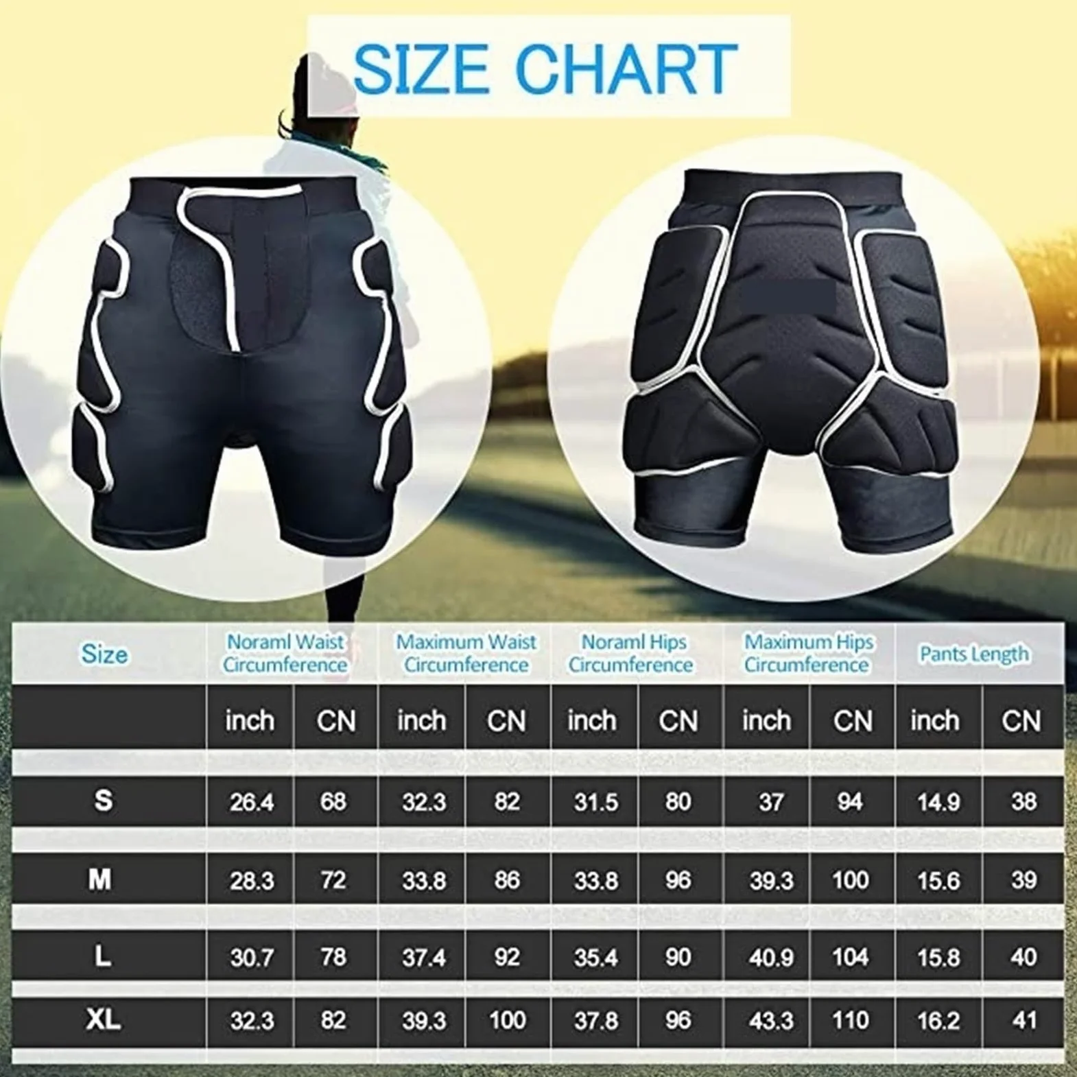 Short De Protection Rembourré Pour Le Ski Short de protection rembourré de ski SBR 3D EVA Équipement de protection contre les chocs rembourré for snowboard, skate et ski Ski Shorts De Protection Rembo