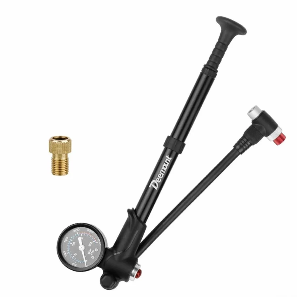 Pompe à air de vélo 300 psi avec manomètre intégré pour fourche avant et amortisseur arrière