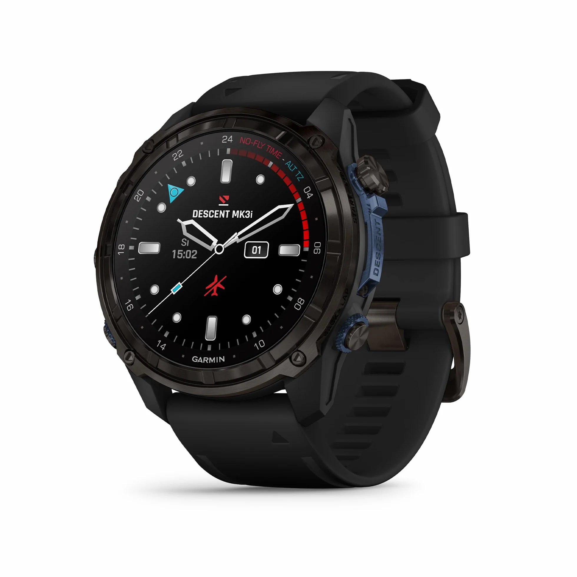Garmin Descent Mk3i Ordinateur de Plongée Montre GPS Multisport Intégration Air Noir