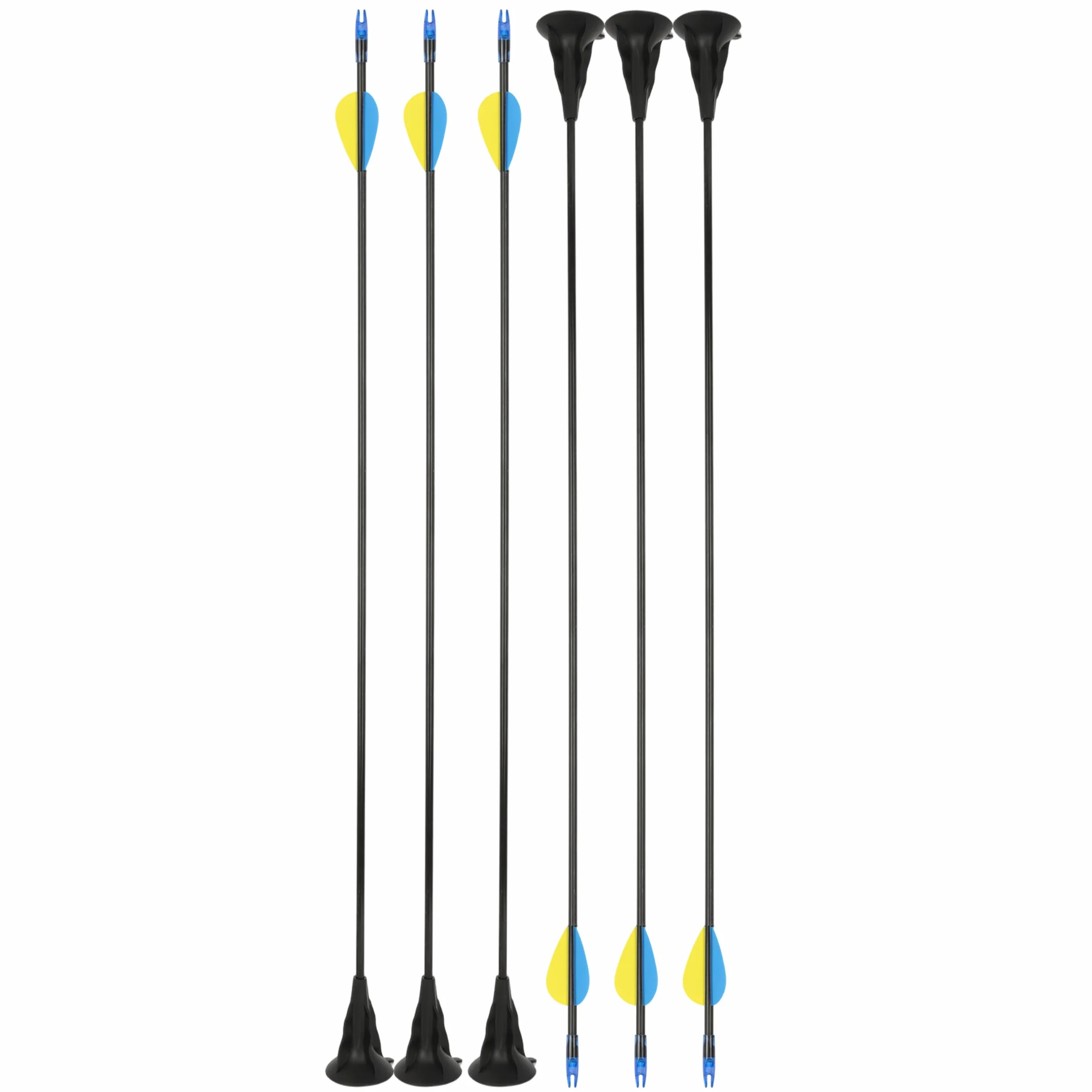 Flèches à Ventouse 29" en Fibre de Verre pour Tir à l'Arc Débutant Entraînement