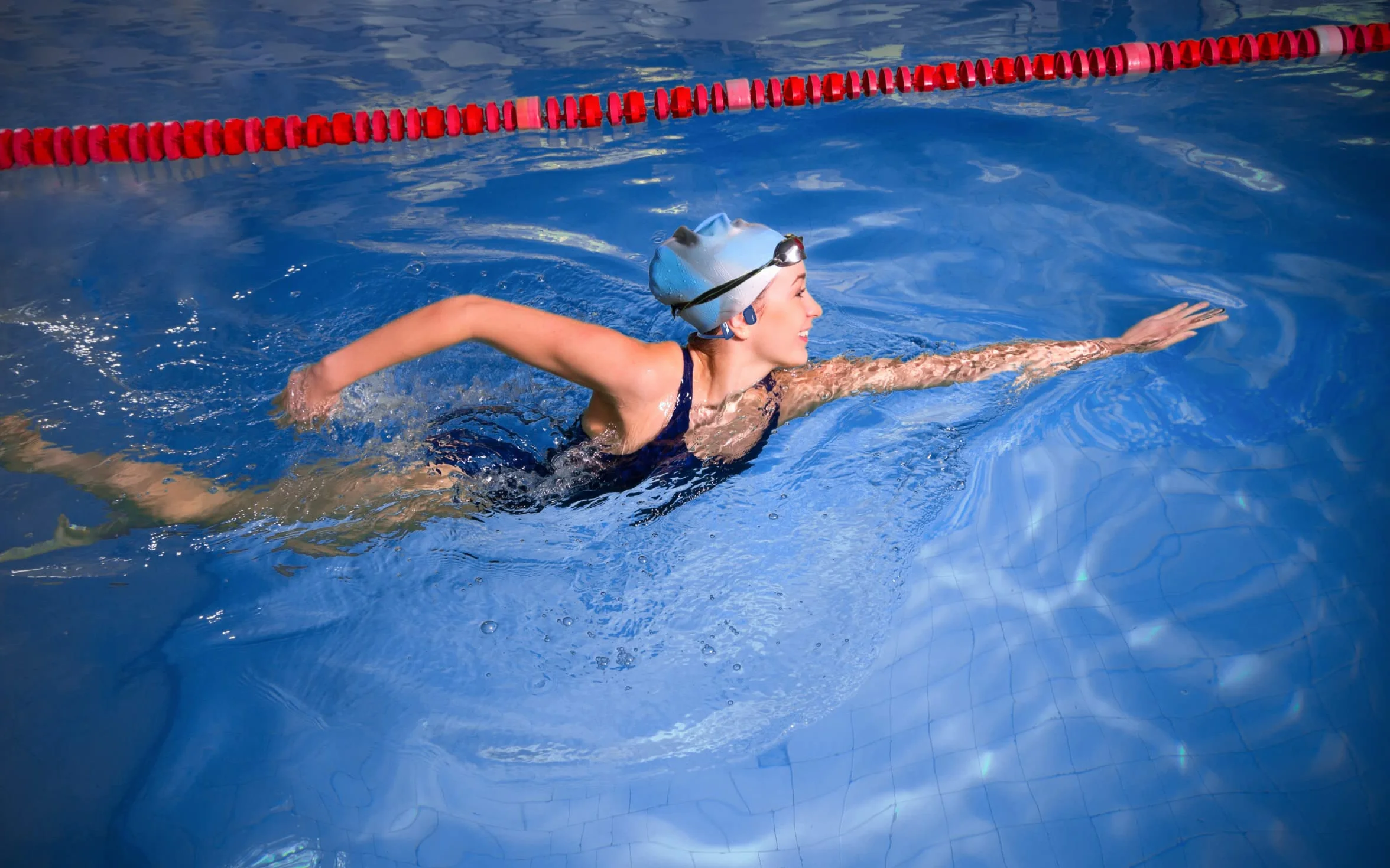 OPN Sound Swym Casque Conduction Osseuse Bluetooth Oreille Libre IP68 Waterproof Natation Sport