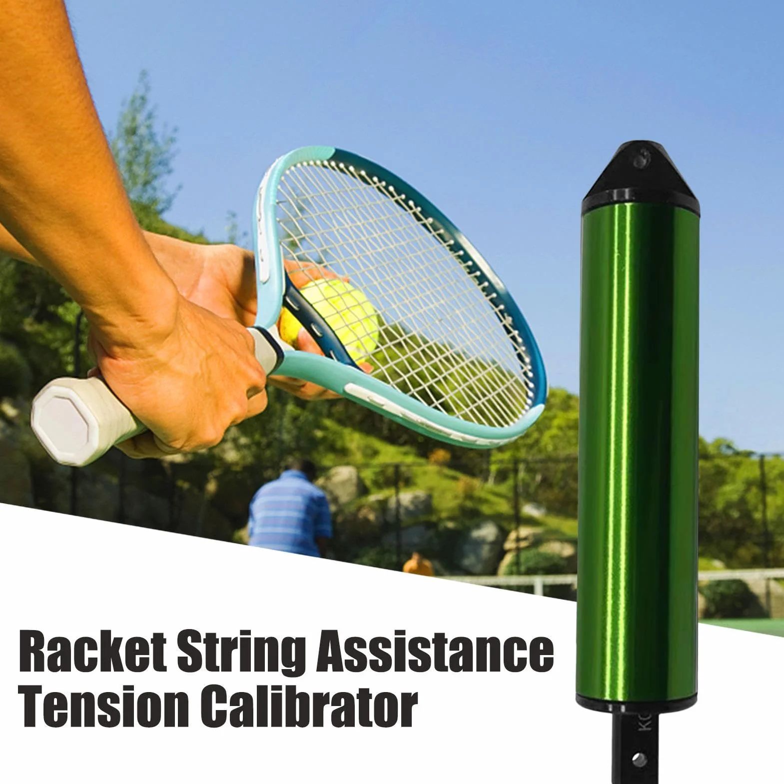 Tensiomètre pour Cordes de Tennis | Calibrateur de Tension de Corde de Raquette de Sport - Précision pour Tennis, Badminton, Squash