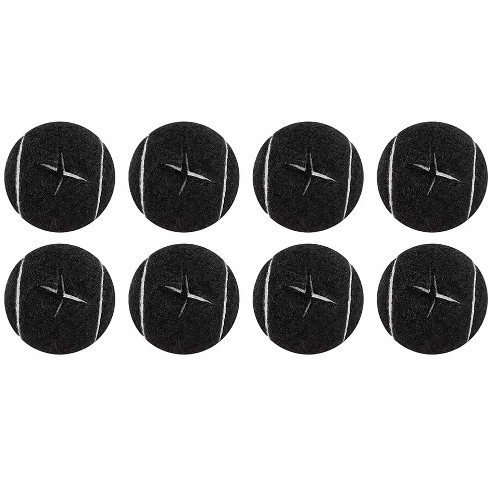 Lot de 8 balles de tennis prédécoupées pour protection du sol - Housse en feutre robuste
