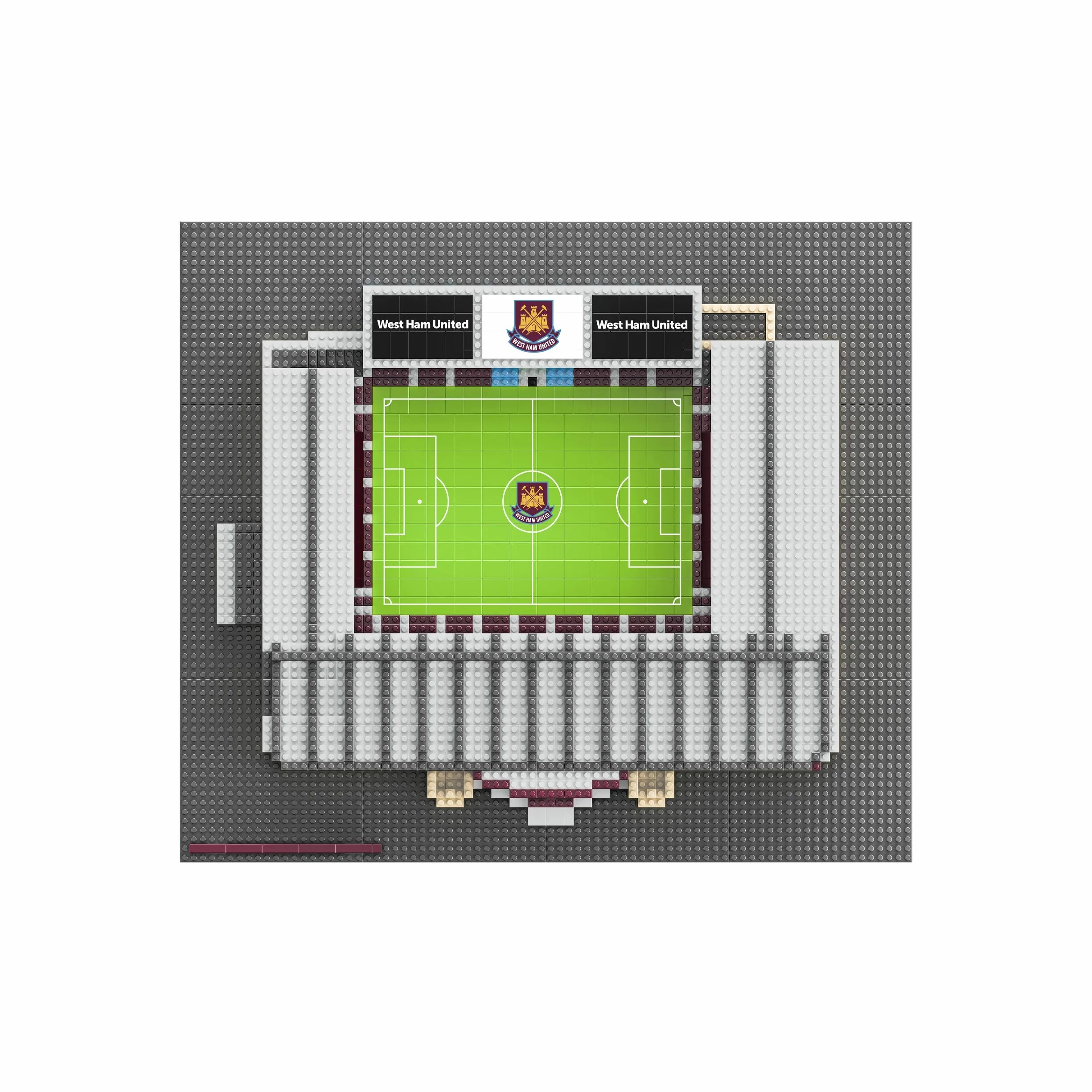 FOCO West Ham United The Boleyn Ground FC BRXLZ-Steine 3D-Fußballstadion BAU-Set