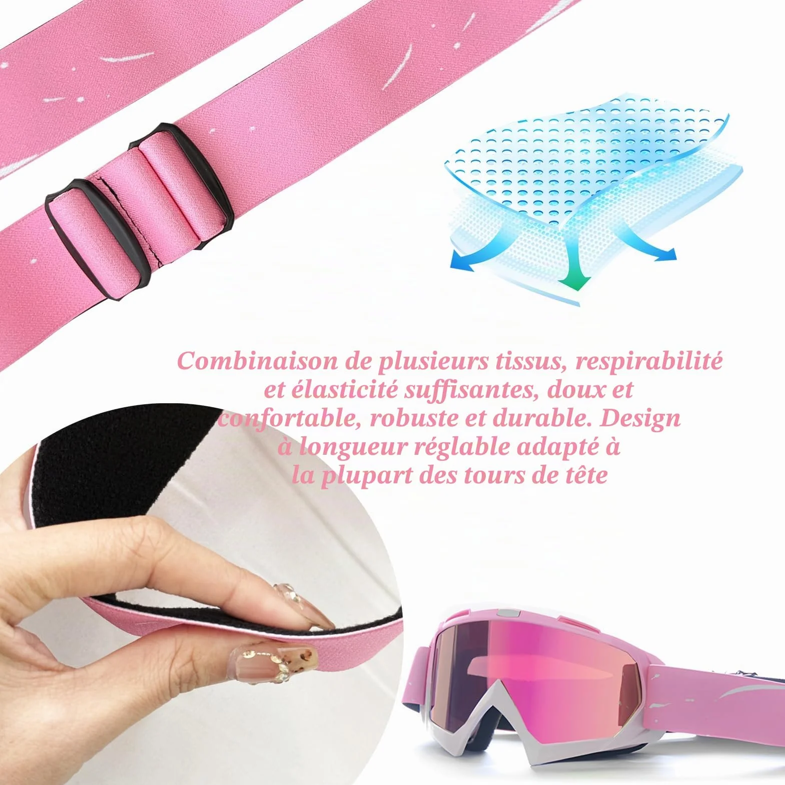 Lunettes de ski OTG pour porteurs de lunettes