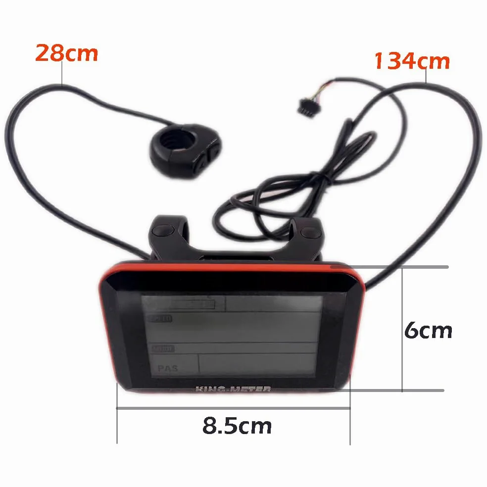 Écran LCD pour Vélo Électrique S5155 King-Meter Compteur de Vitesse 36V 48V Affichage de Vélo Électrique avec 5 Pin SM Prise Ebike Panneau de Contrôle