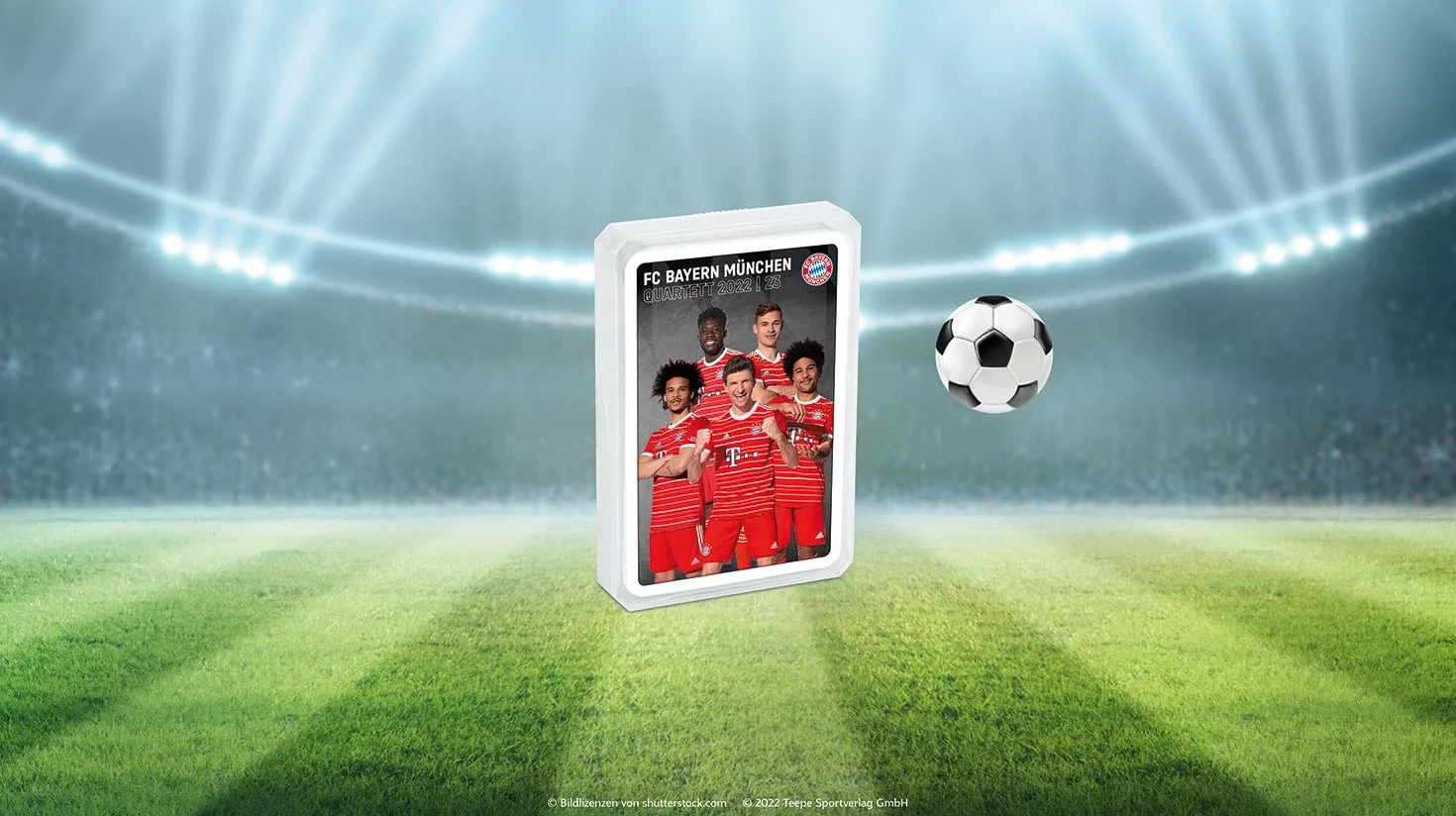 FC Bayern München 31297 Jeu de Cartes, Blanc, Taille M